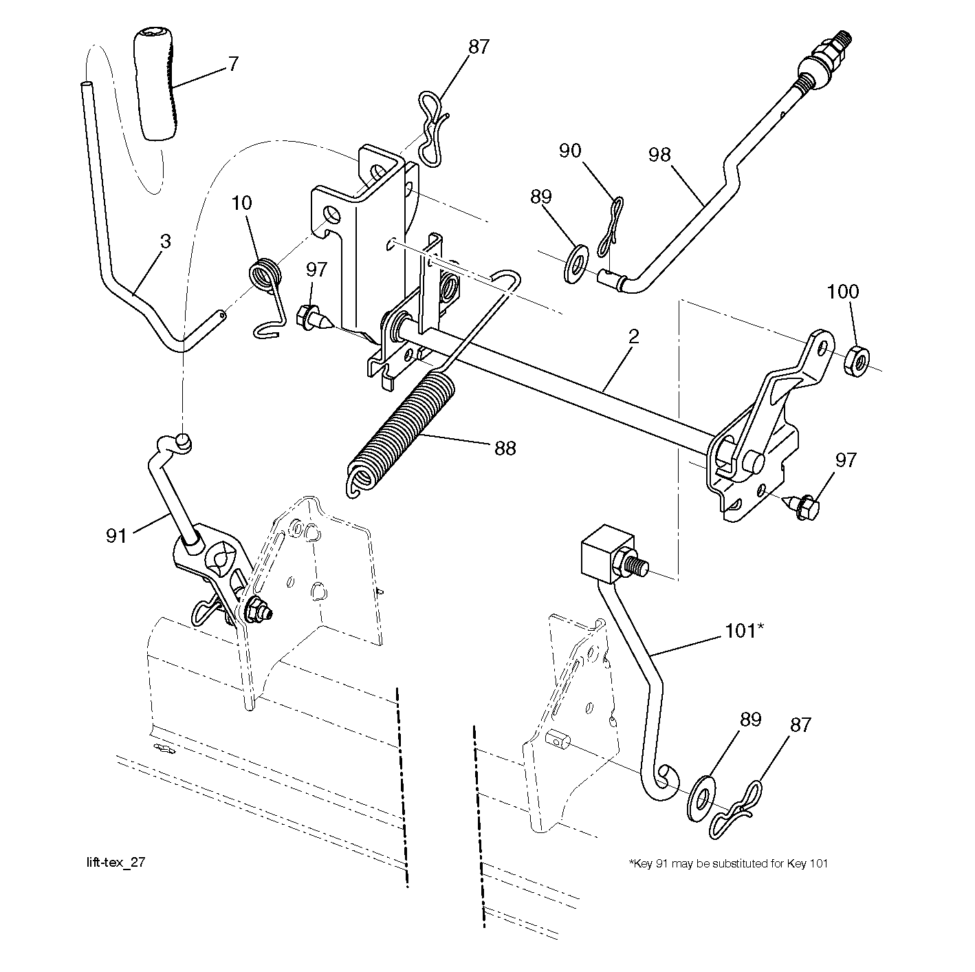 MOWER LIFT / DECK LIFT