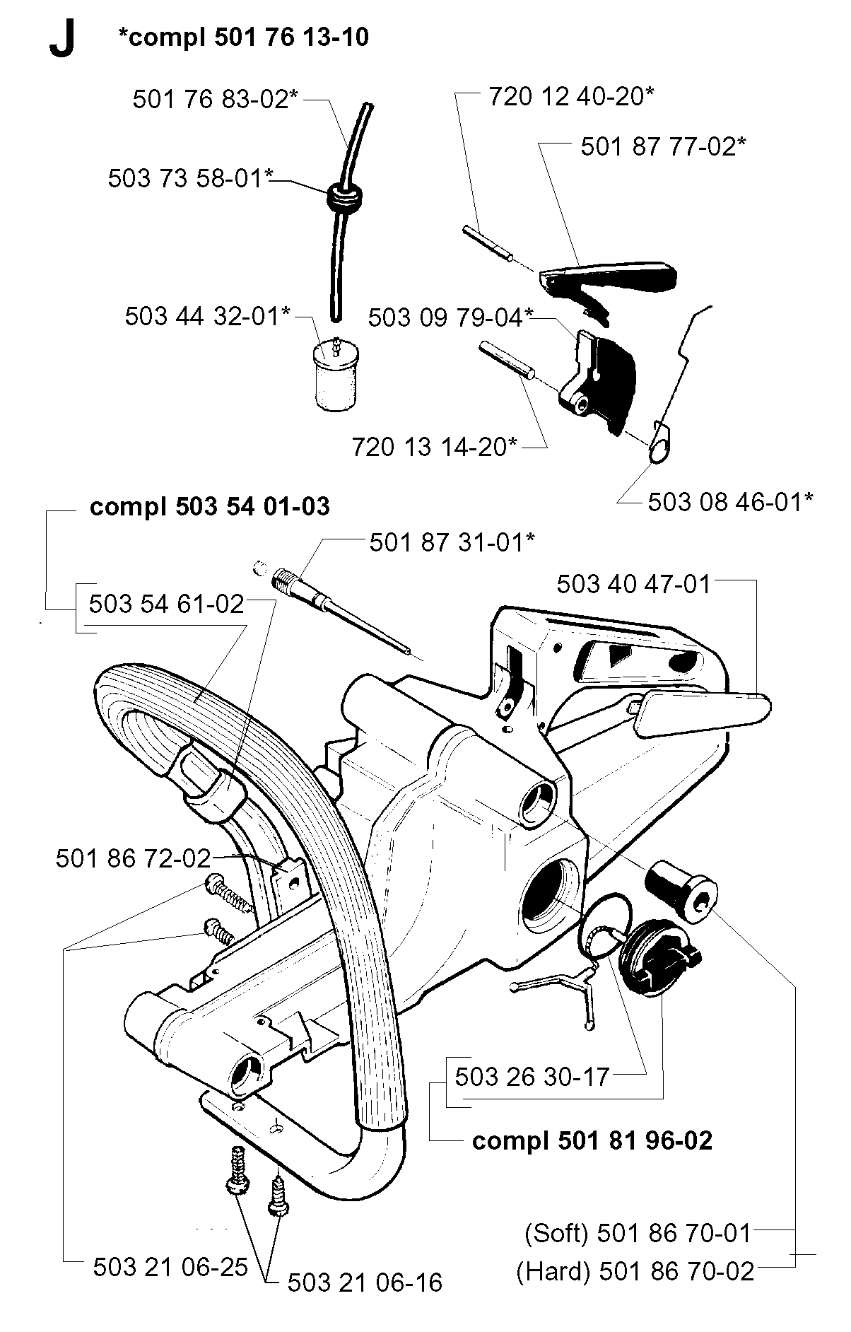 FUEL TANK & HANDLE