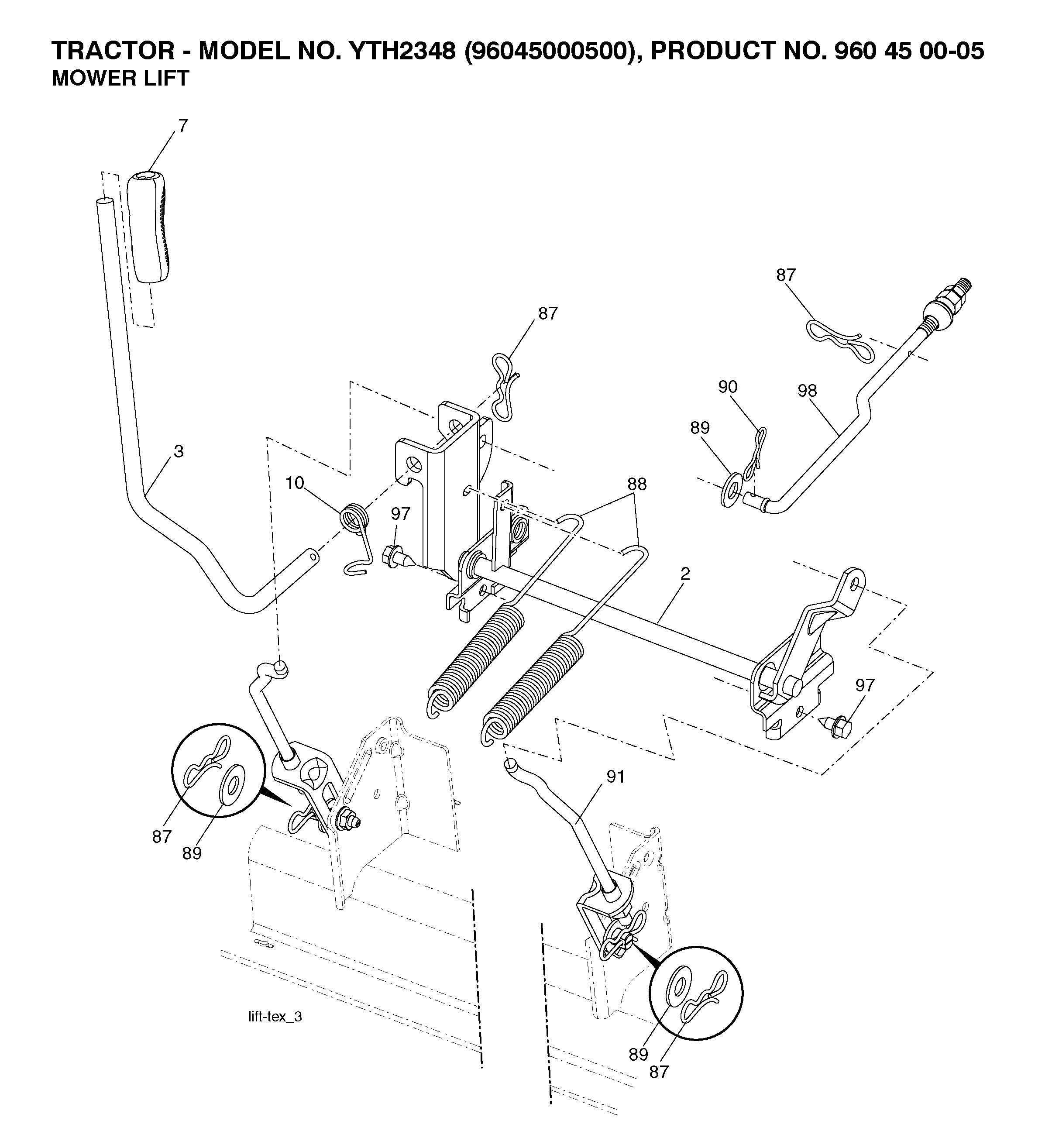 MOWER LIFT / DECK LIFT