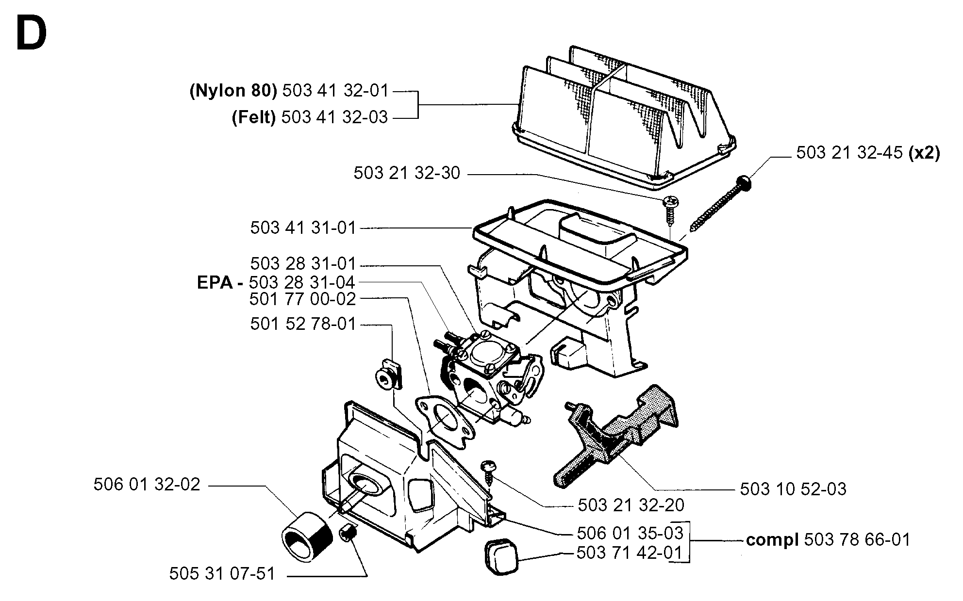 CARBURETOR & AIR FILTER