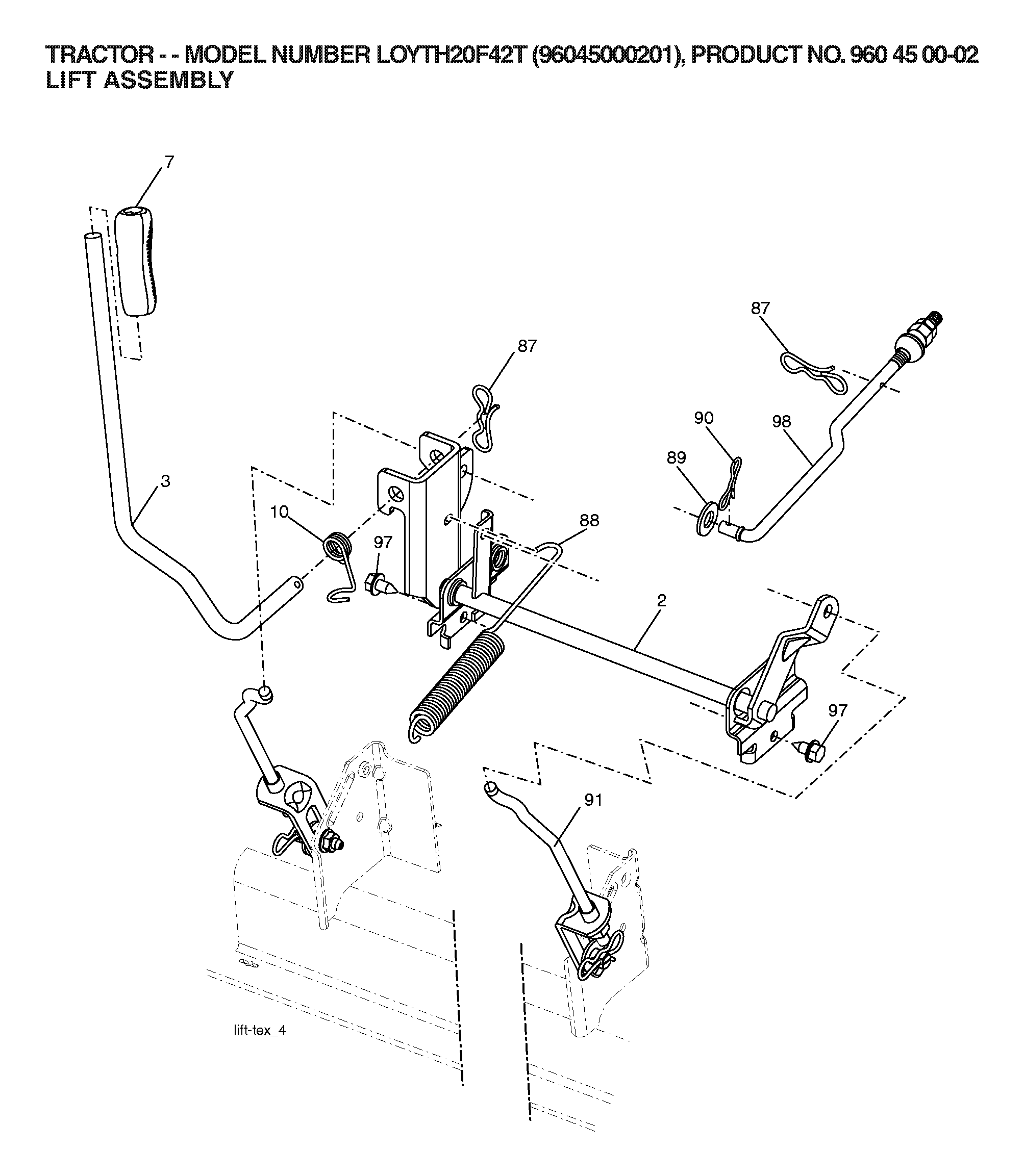 MOWER LIFT / DECK LIFT