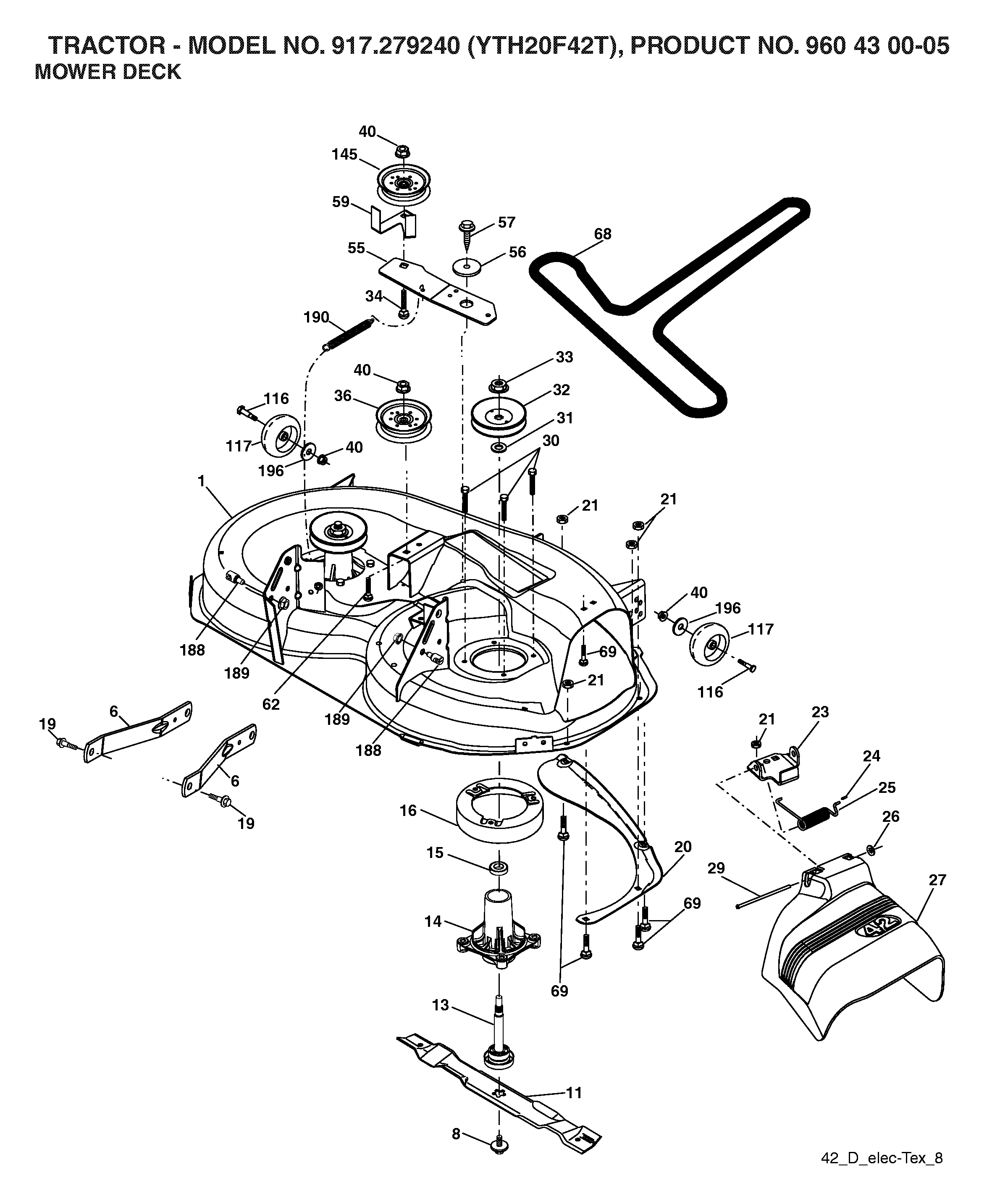 MOWER DECK / CUTTING DECK