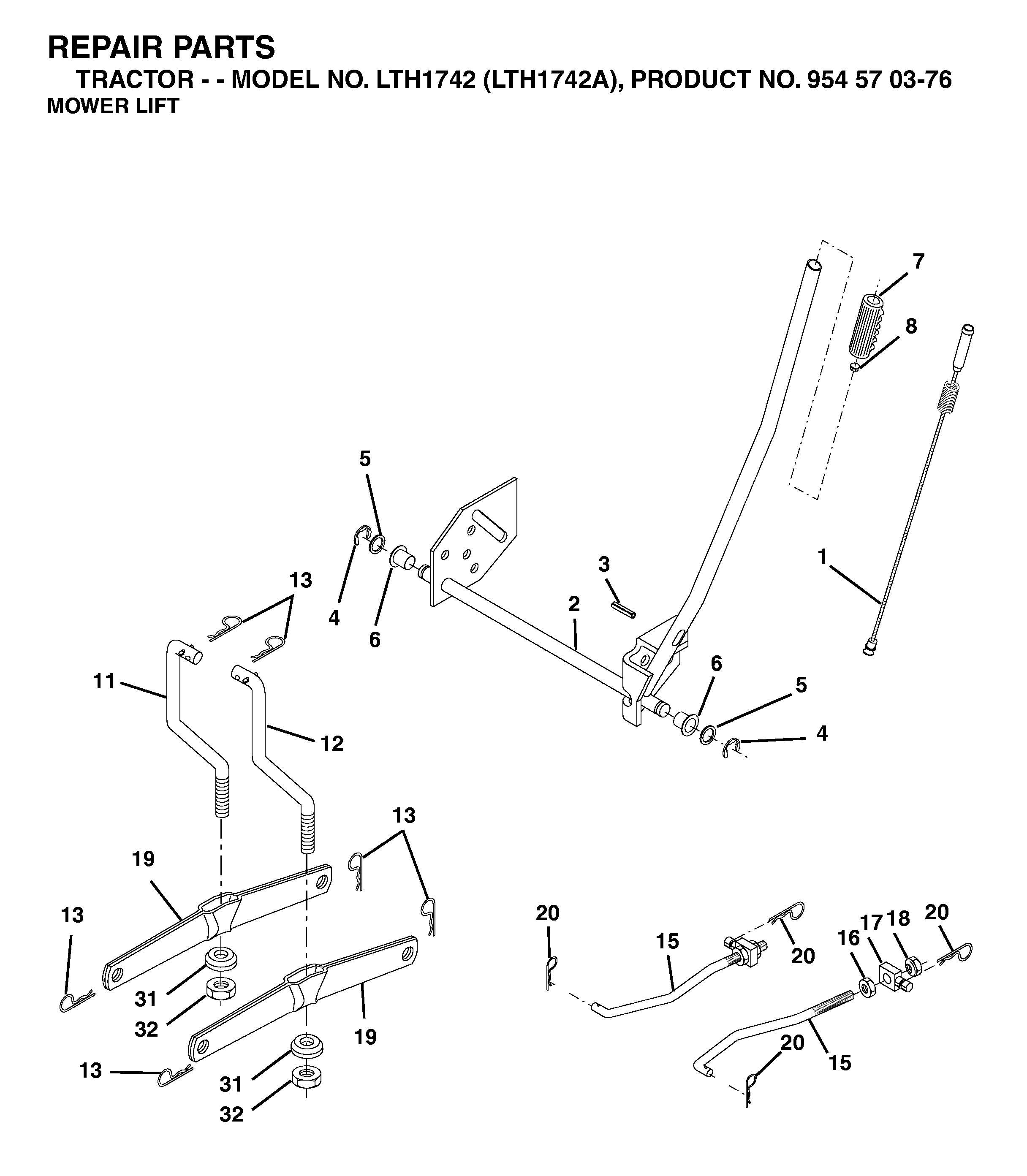 MOWER LIFT / DECK LIFT