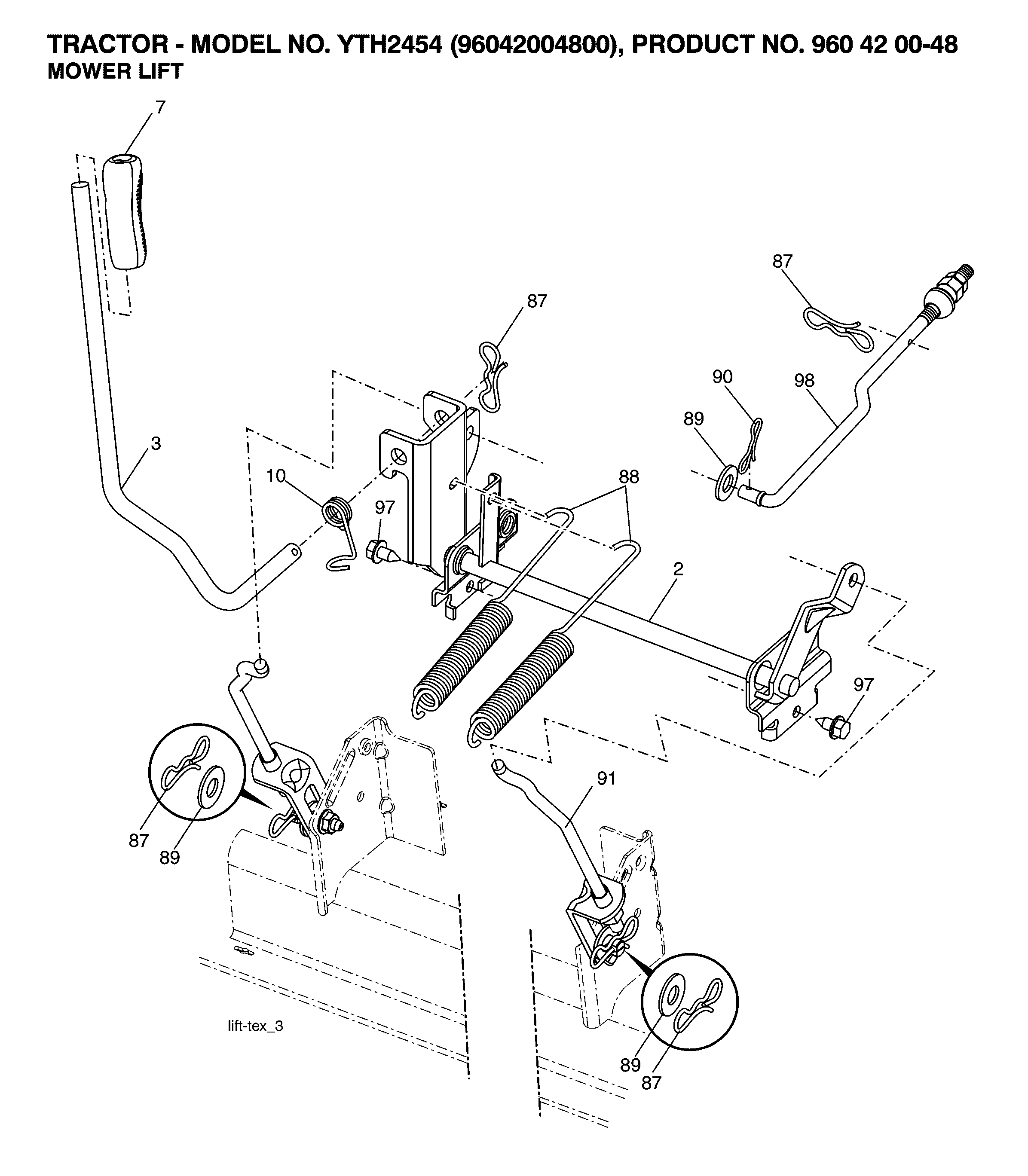 MOWER LIFT / DECK LIFT