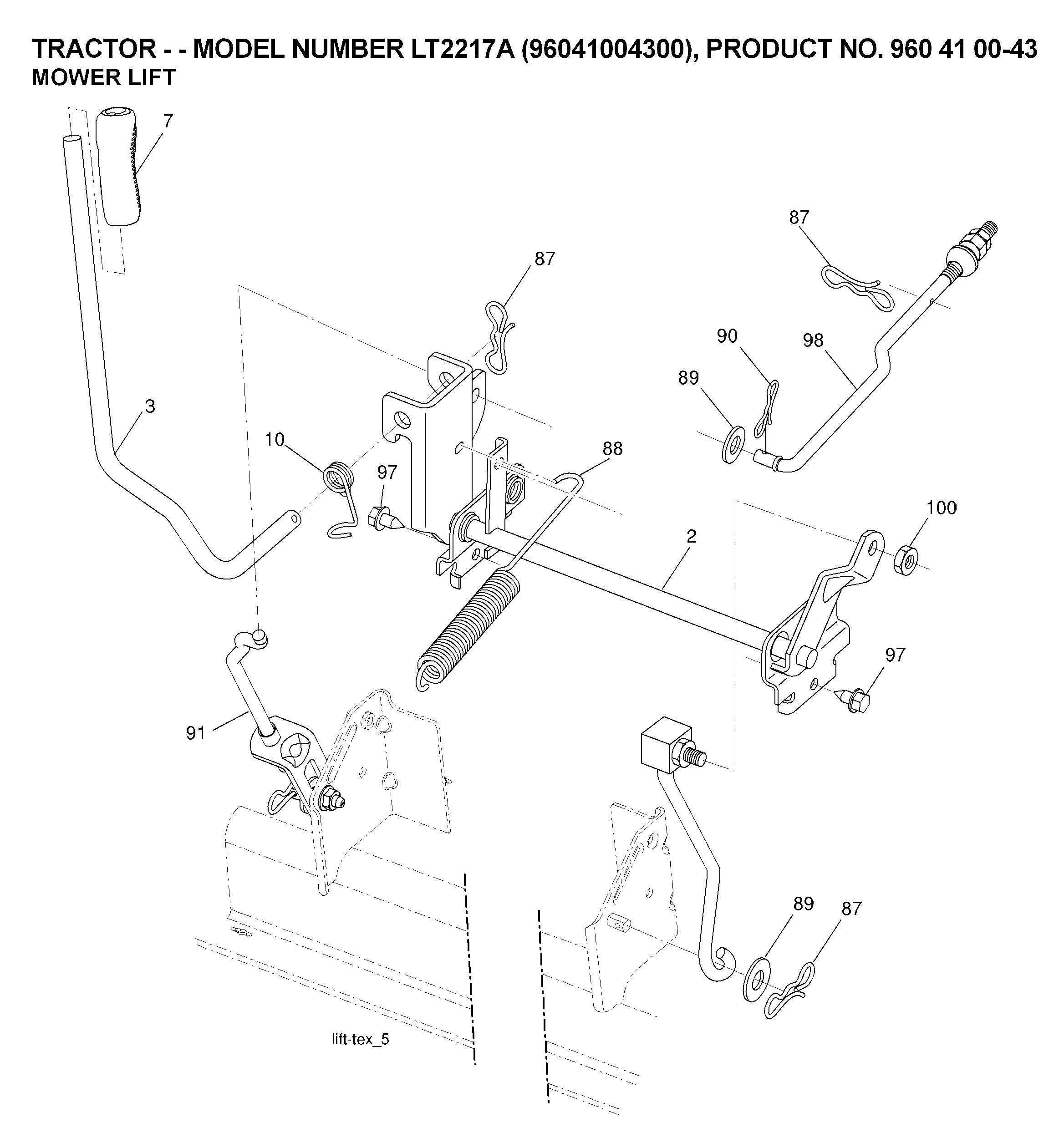 MOWER LIFT / DECK LIFT