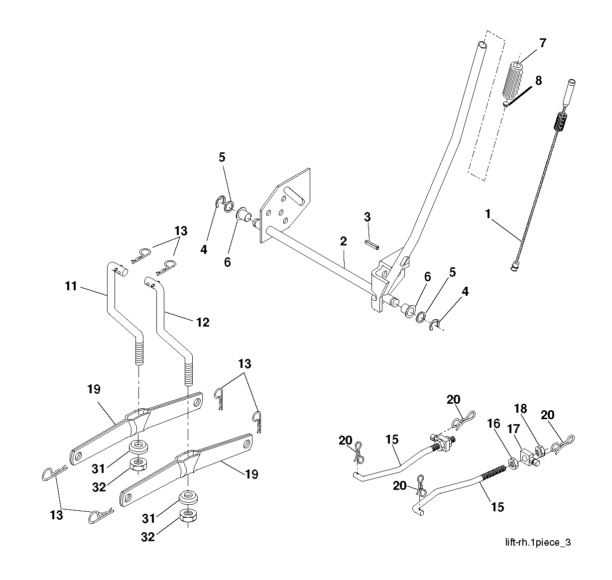 MOWER LIFT / DECK LIFT