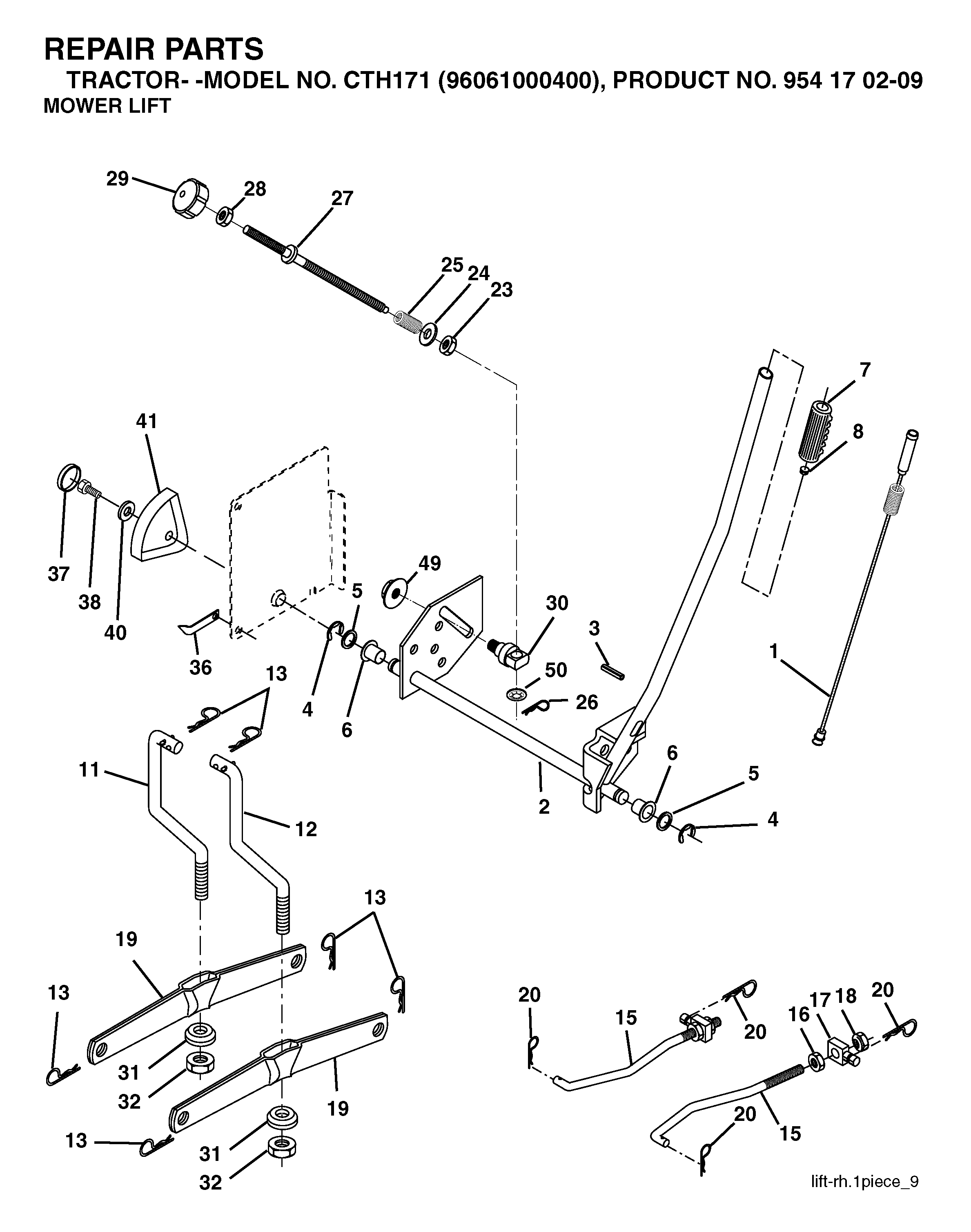 MOWER LIFT / DECK LIFT