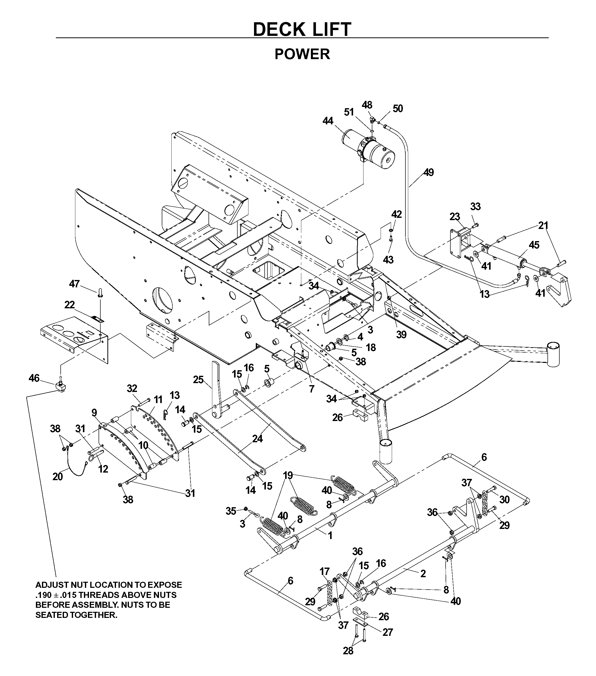 MOWER LIFT / DECK LIFT