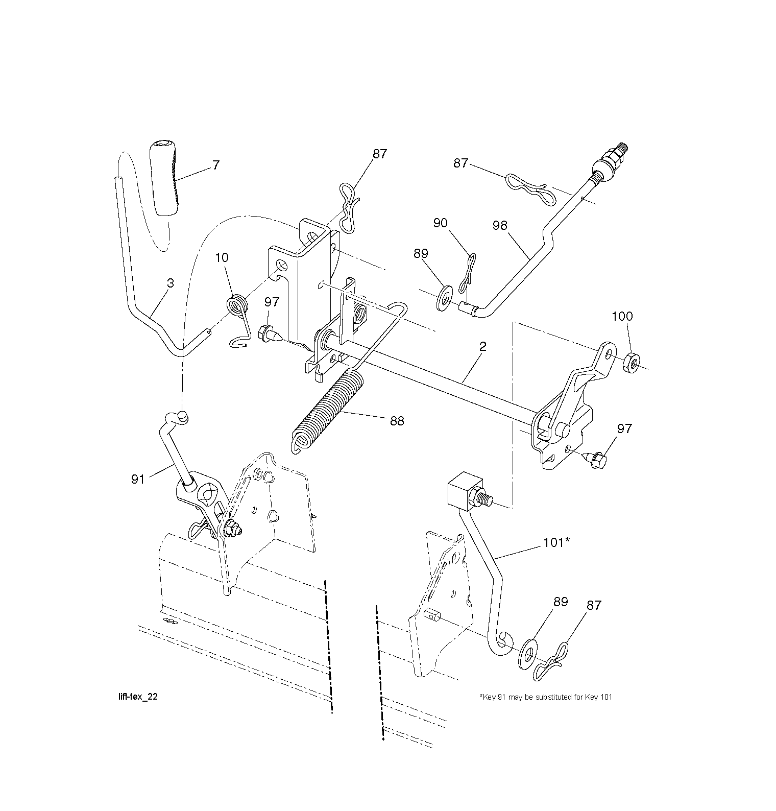 MOWER LIFT / DECK LIFT
