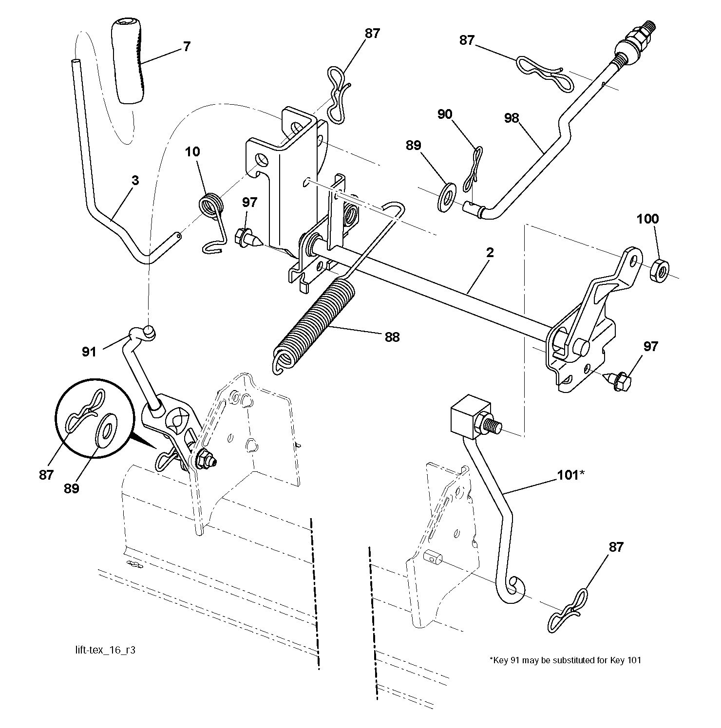 MOWER LIFT / DECK LIFT