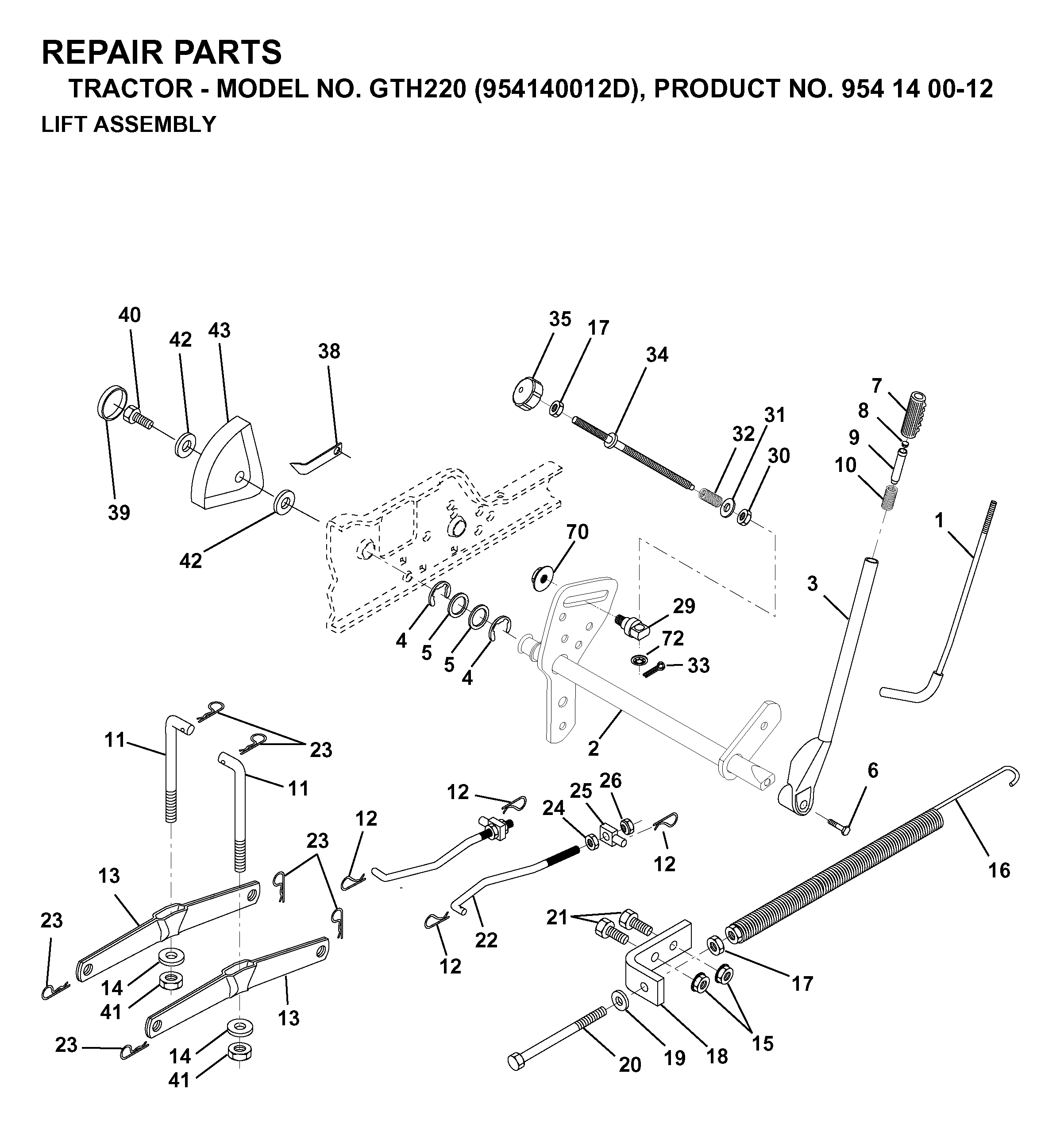 MOWER LIFT / DECK LIFT