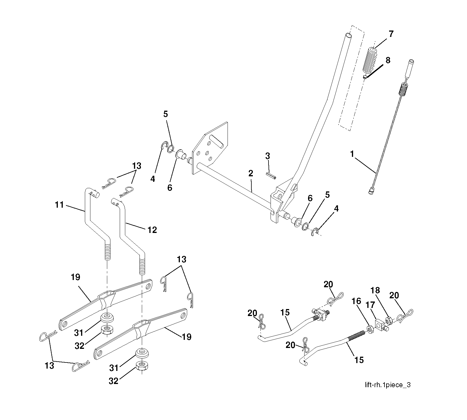 MOWER LIFT / DECK LIFT