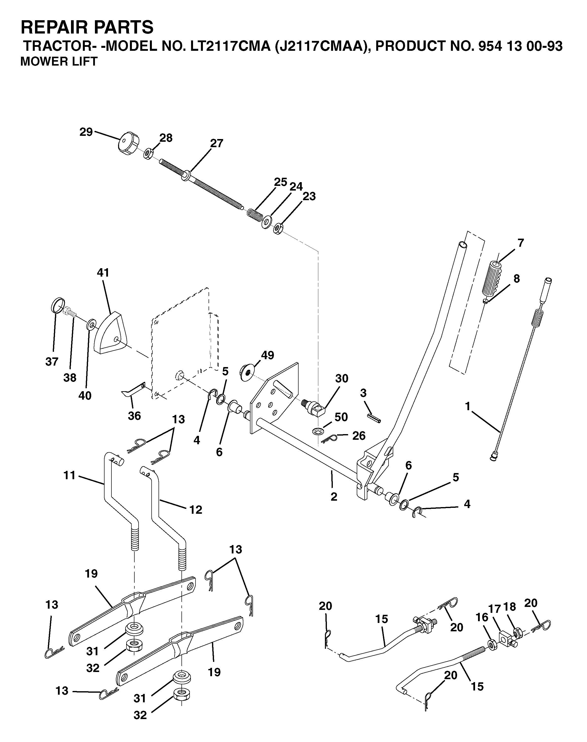 MOWER LIFT / DECK LIFT