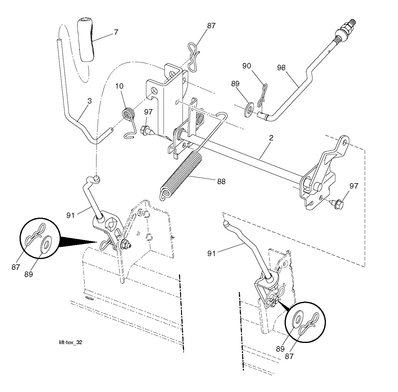 MOWER LIFT / DECK LIFT
