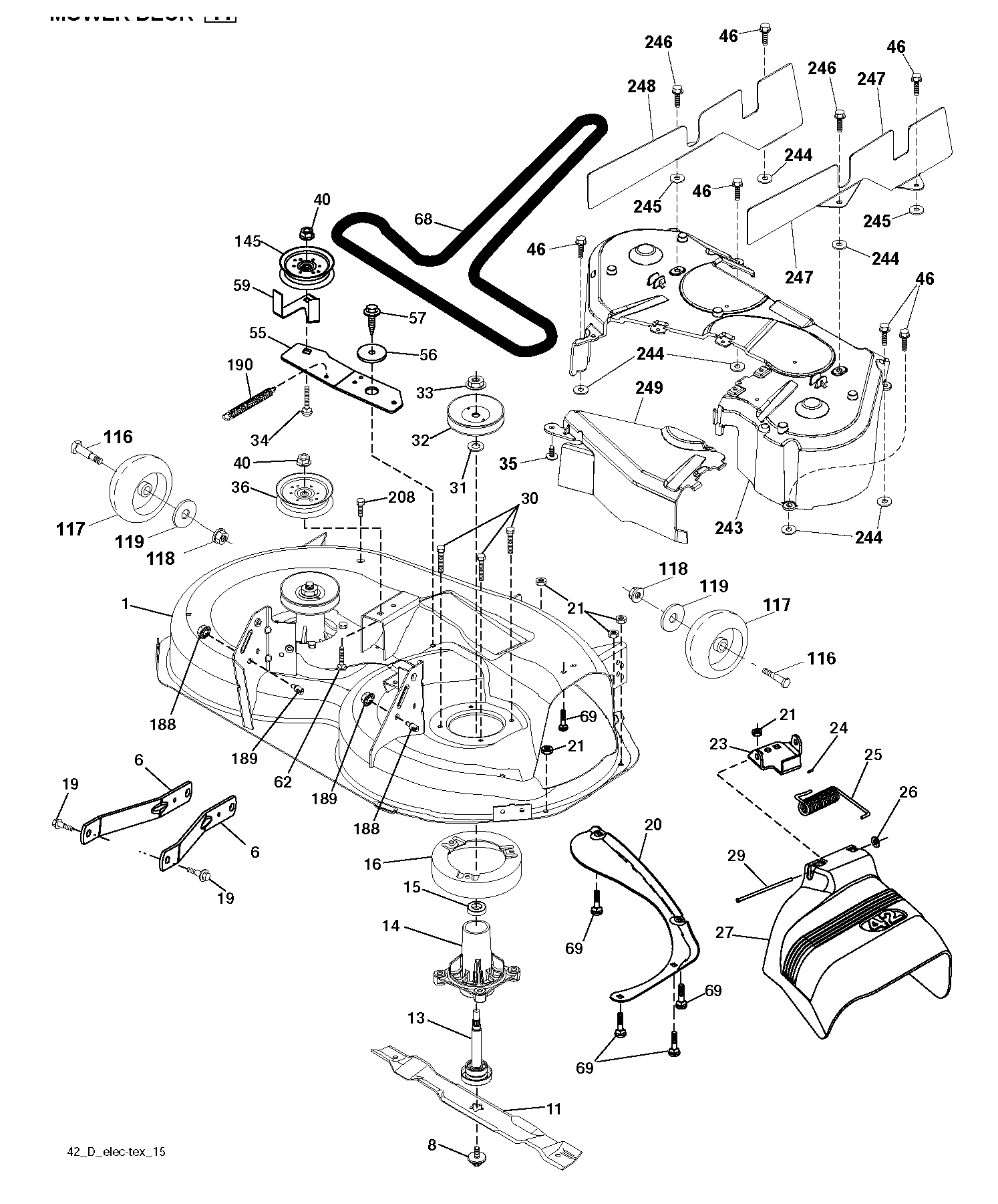 MOWER DECK / CUTTING DECK