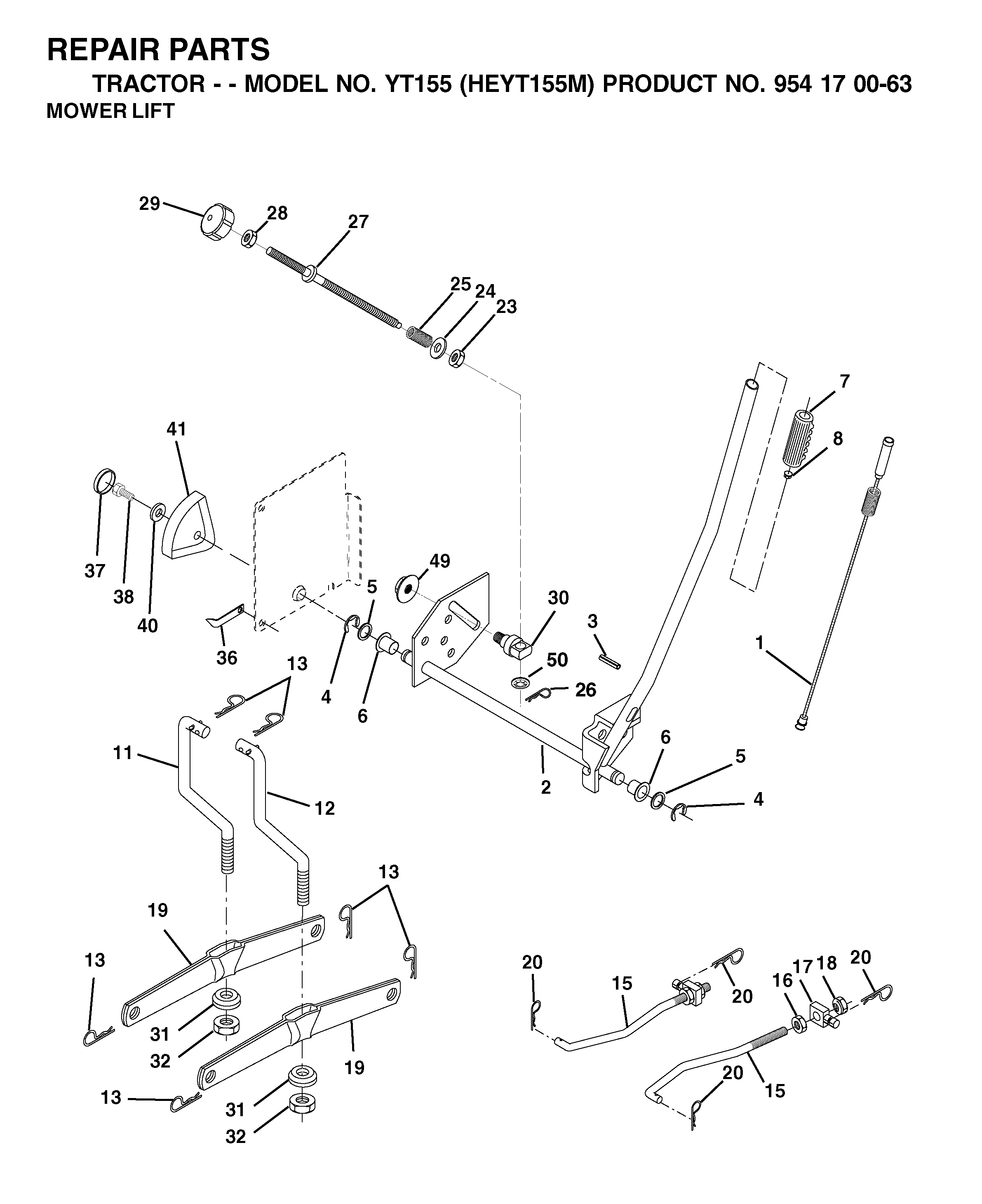 MOWER LIFT / DECK LIFT