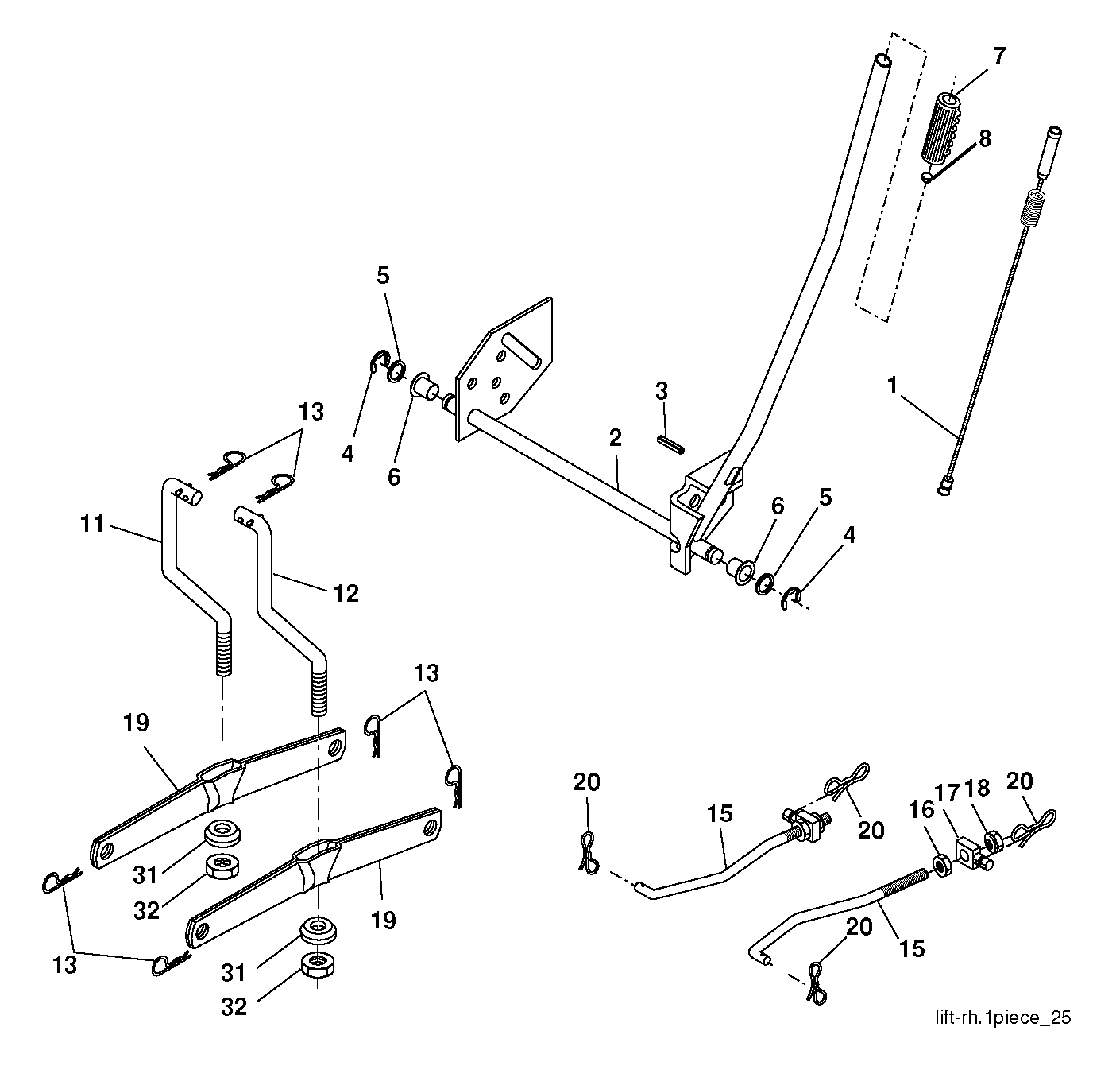 MOWER LIFT / DECK LIFT