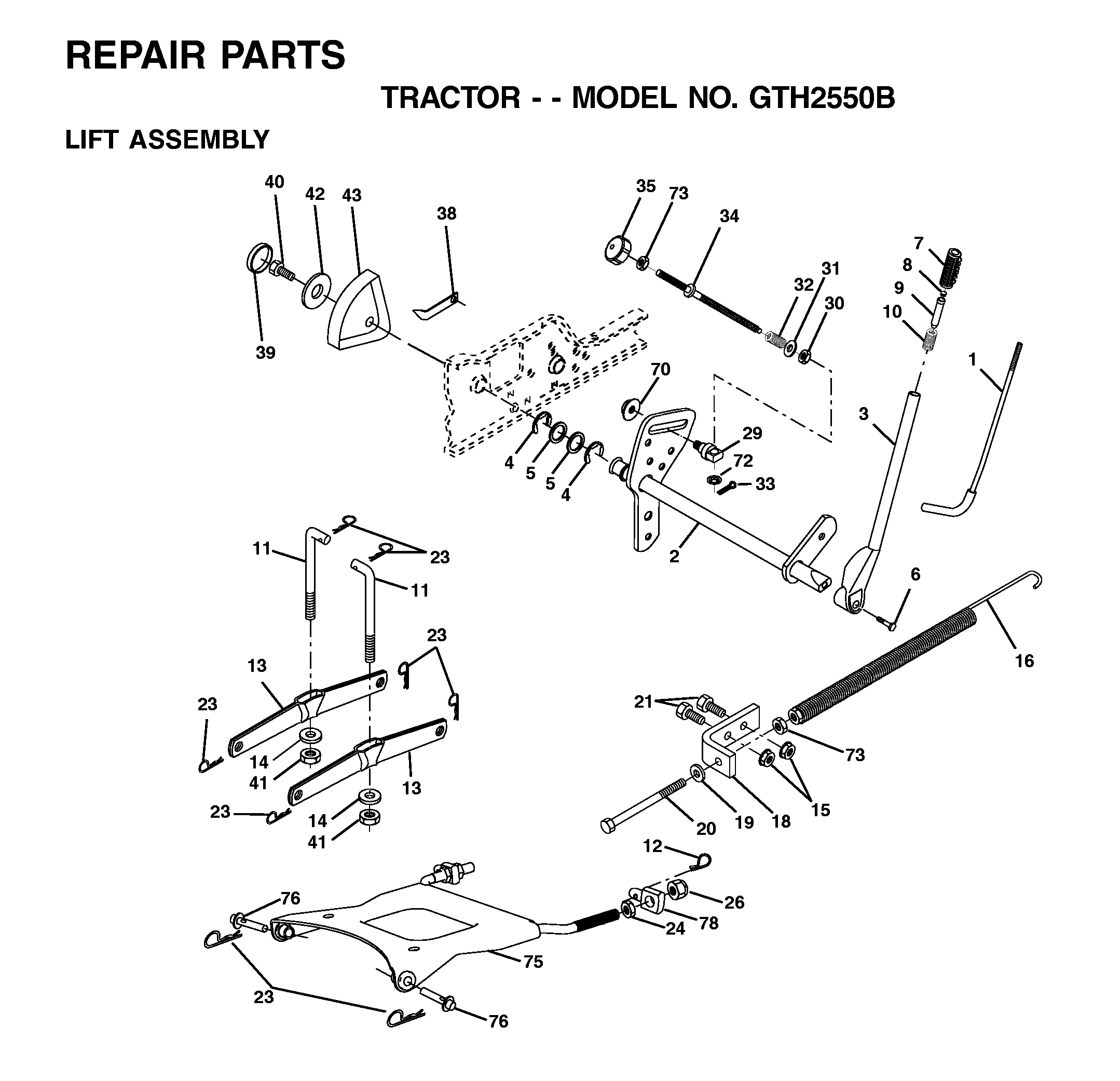 MOWER LIFT / DECK LIFT