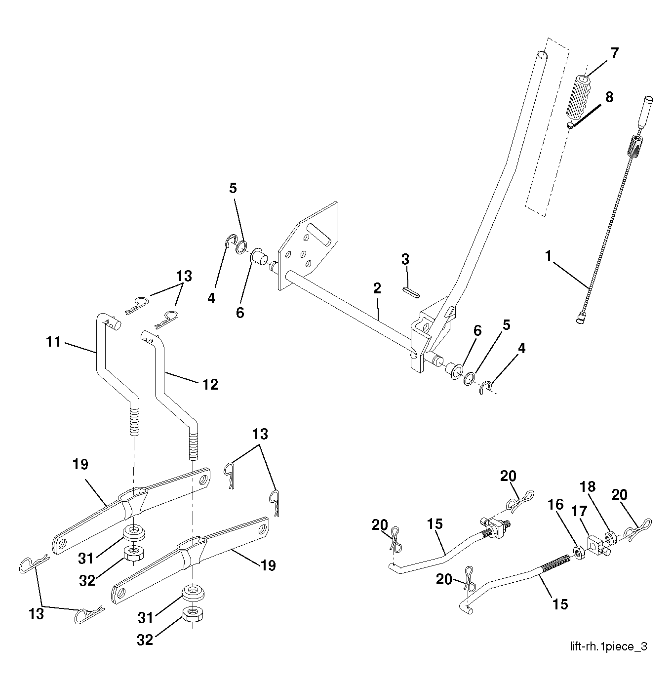 MOWER LIFT / DECK LIFT