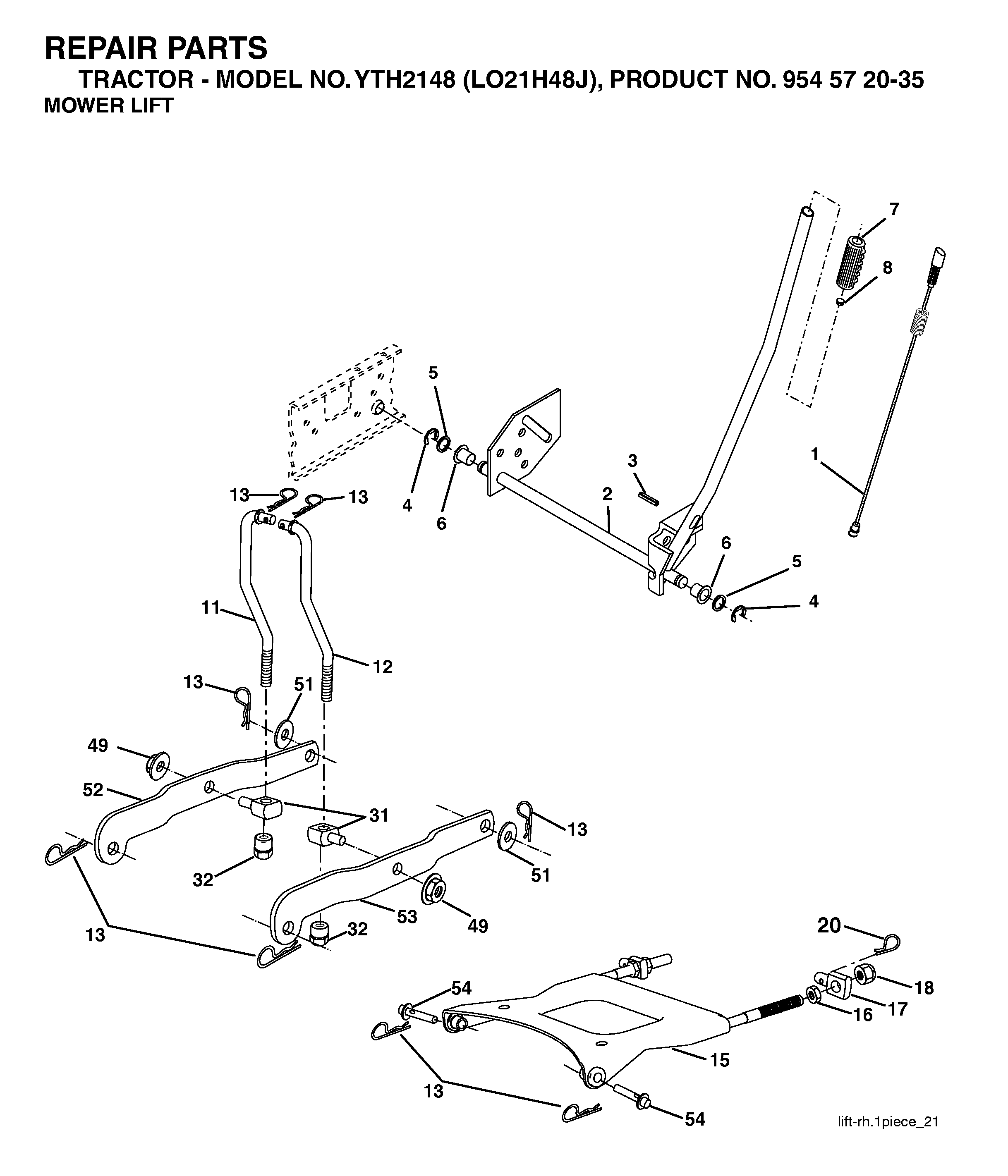 MOWER LIFT / DECK LIFT