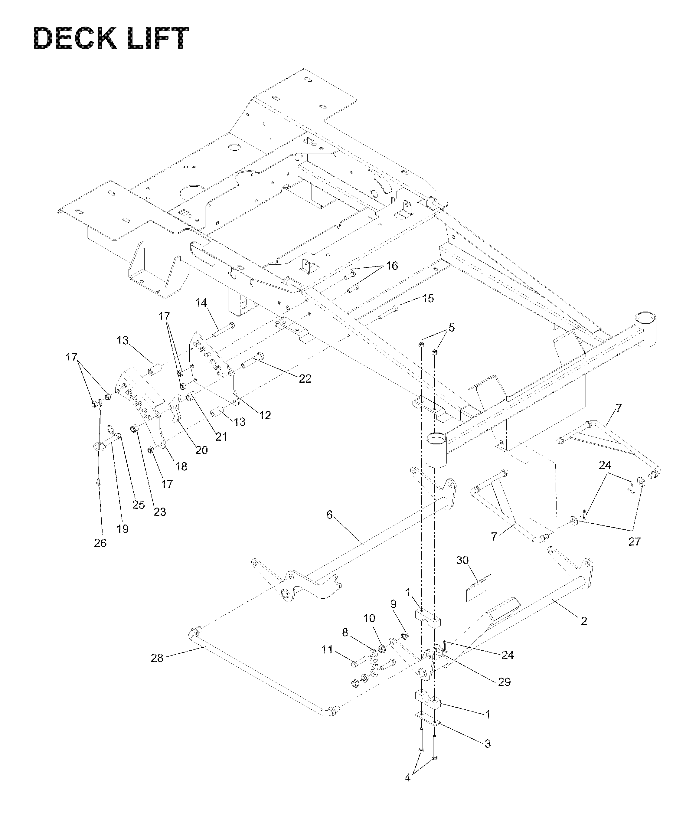 MOWER LIFT / DECK LIFT