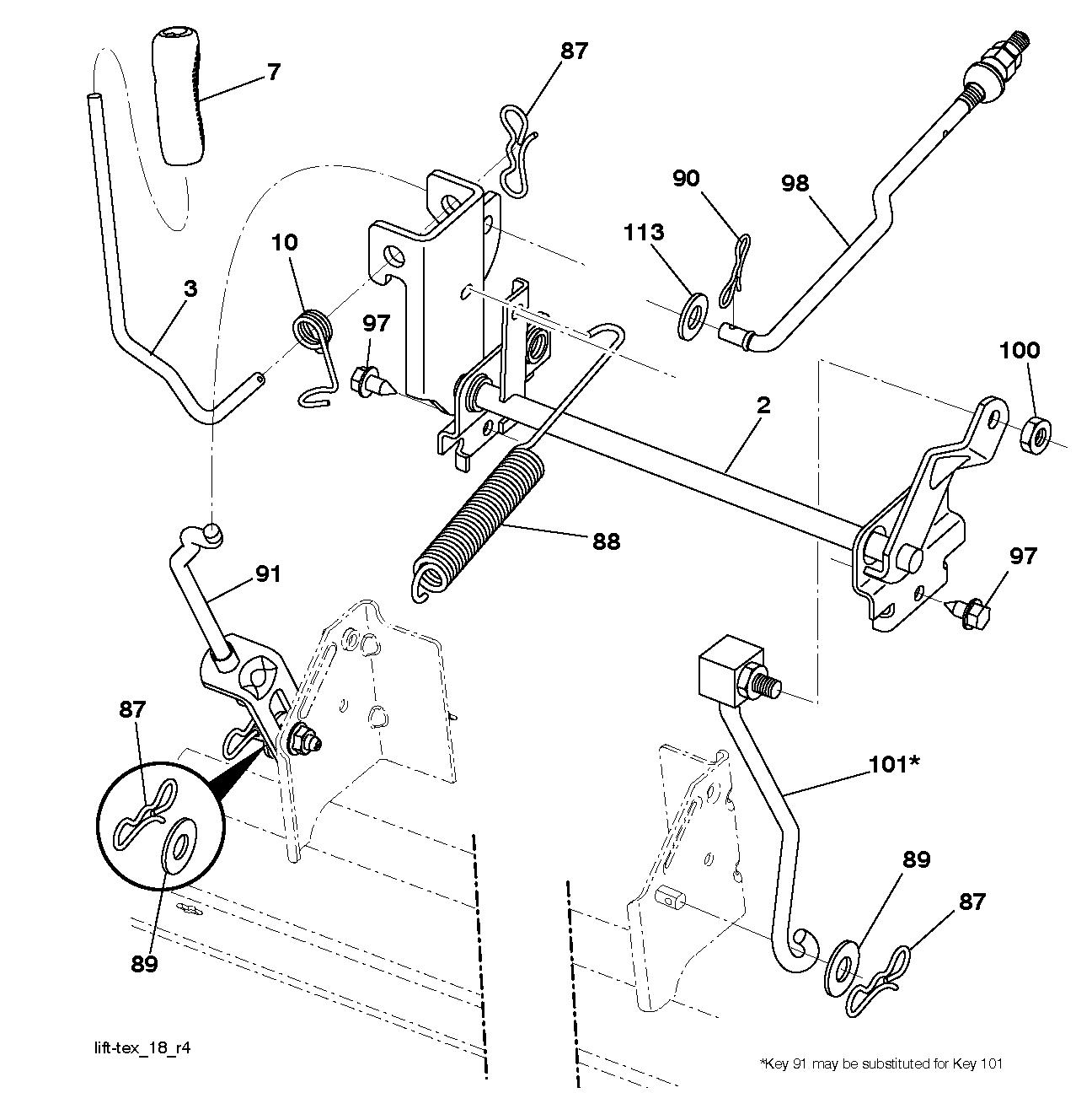 MOWER LIFT / DECK LIFT