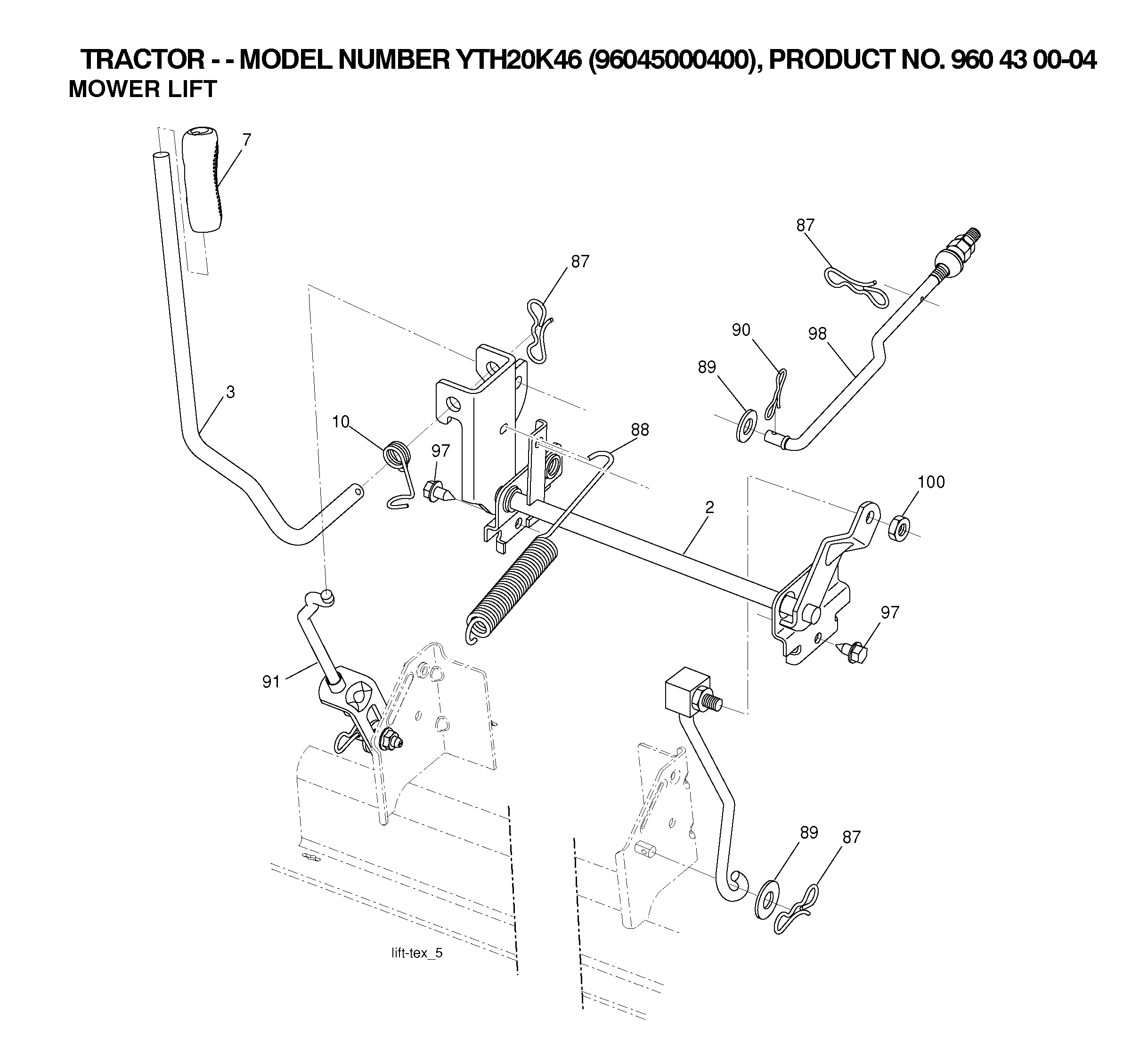 MOWER LIFT / DECK LIFT