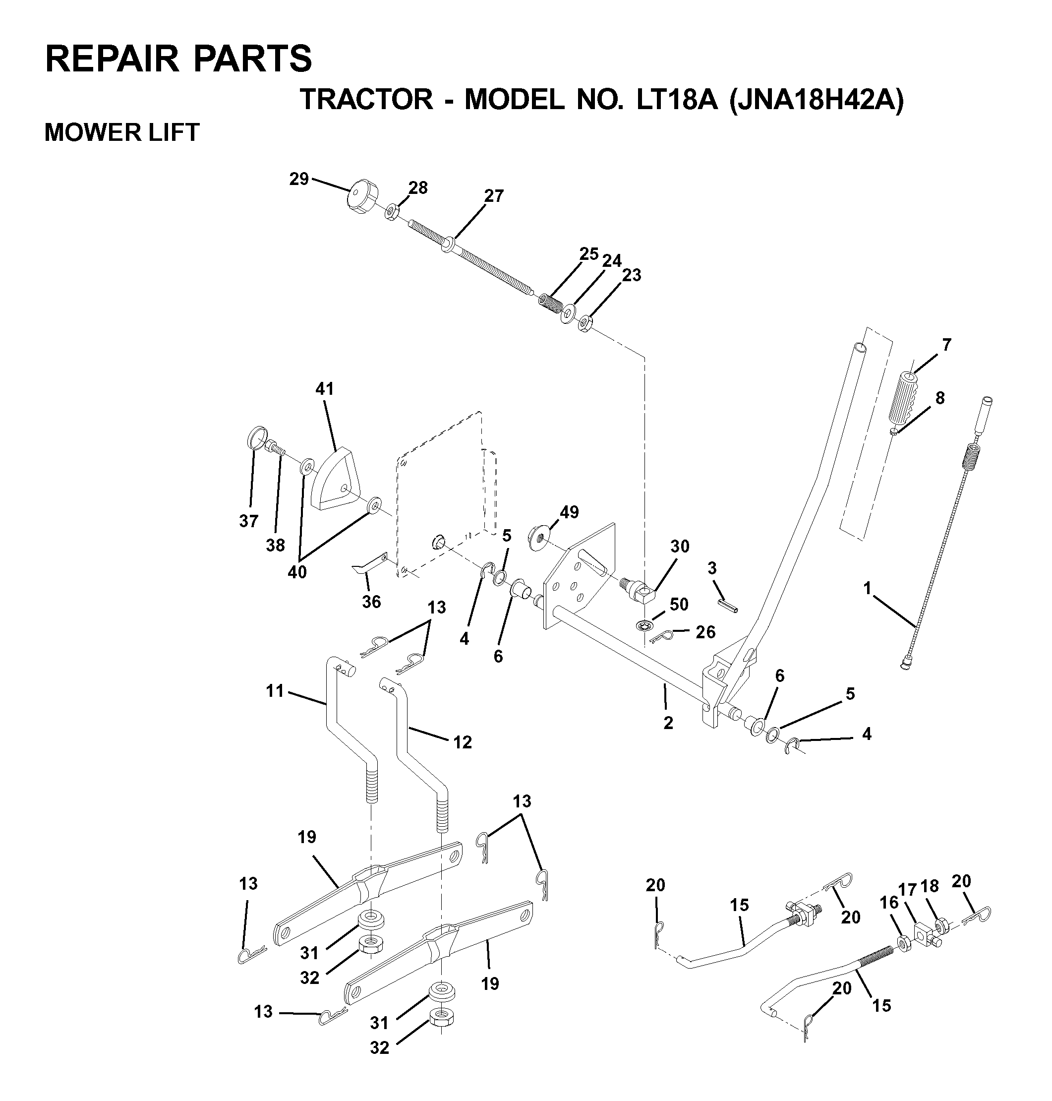 MOWER LIFT / DECK LIFT