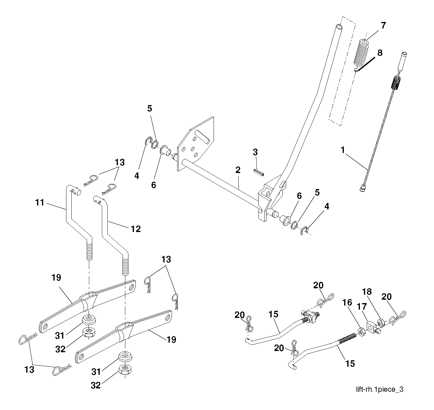 MOWER LIFT / DECK LIFT