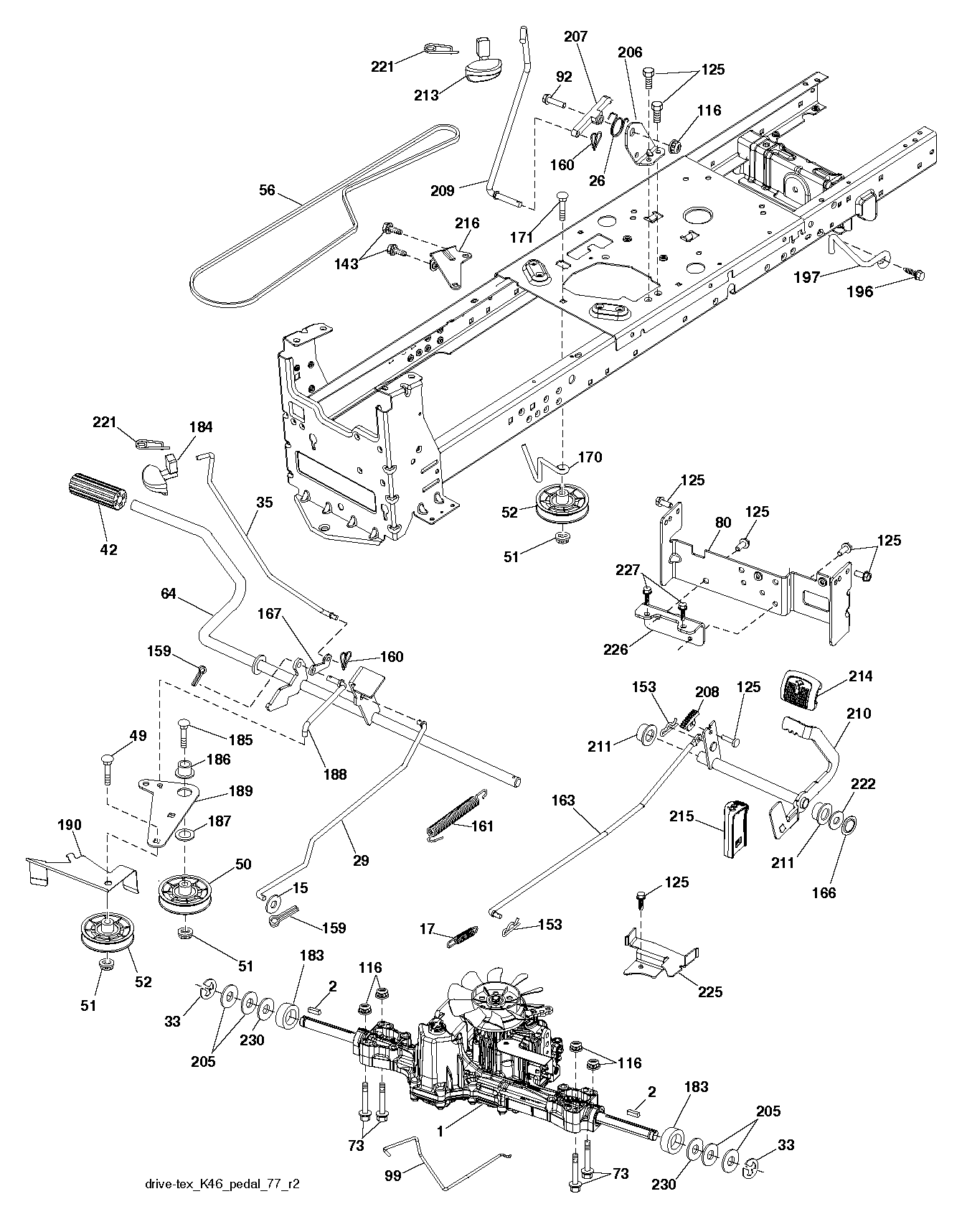 MOWER LIFT LEVER