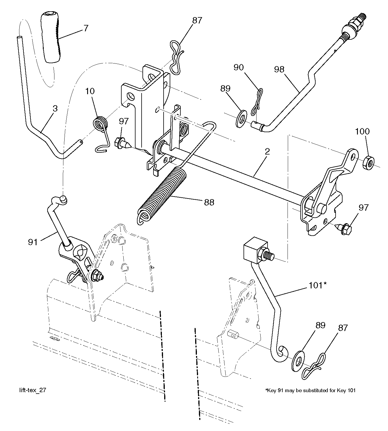 MOWER LIFT / DECK LIFT
