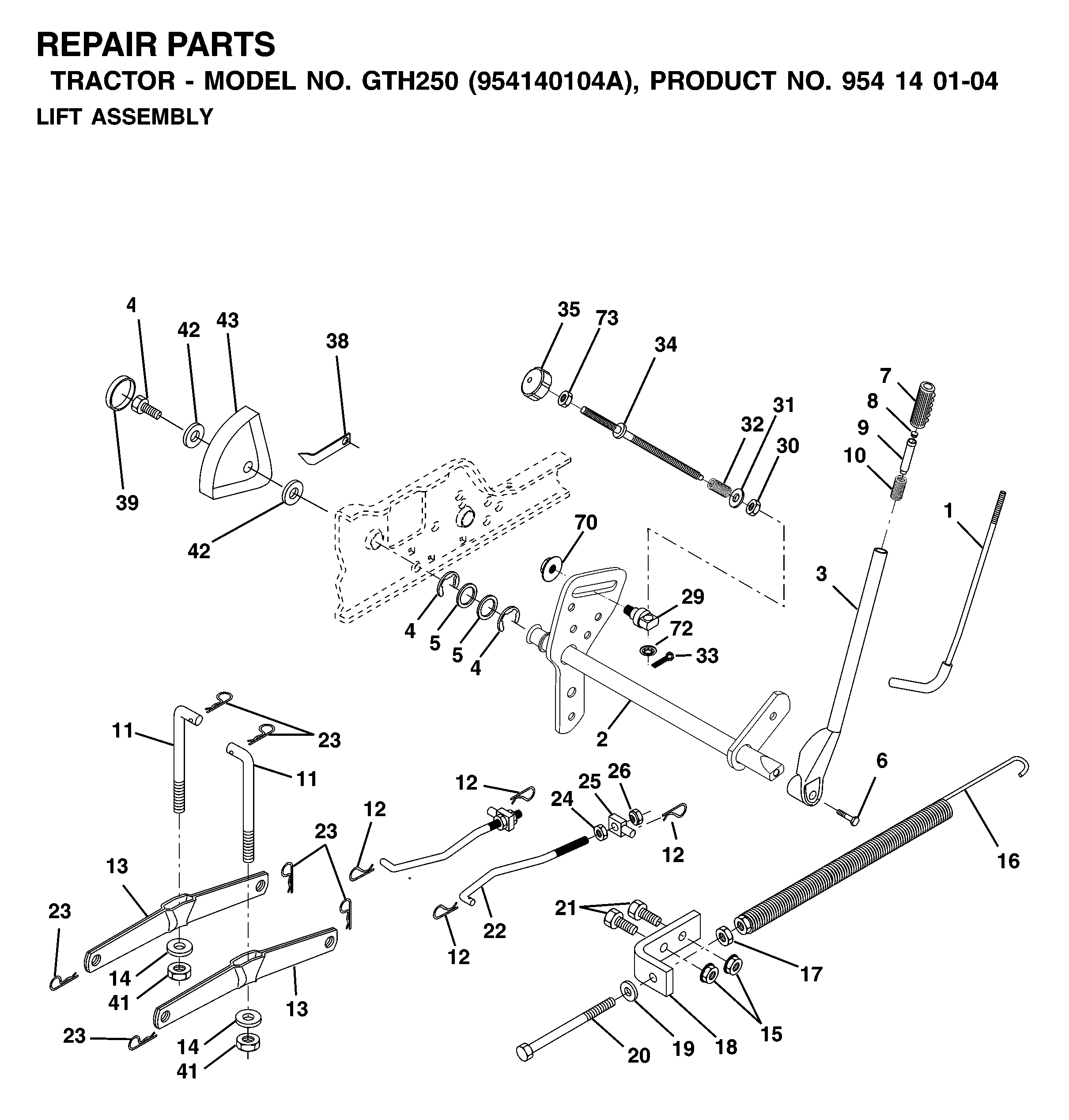 MOWER LIFT / DECK LIFT