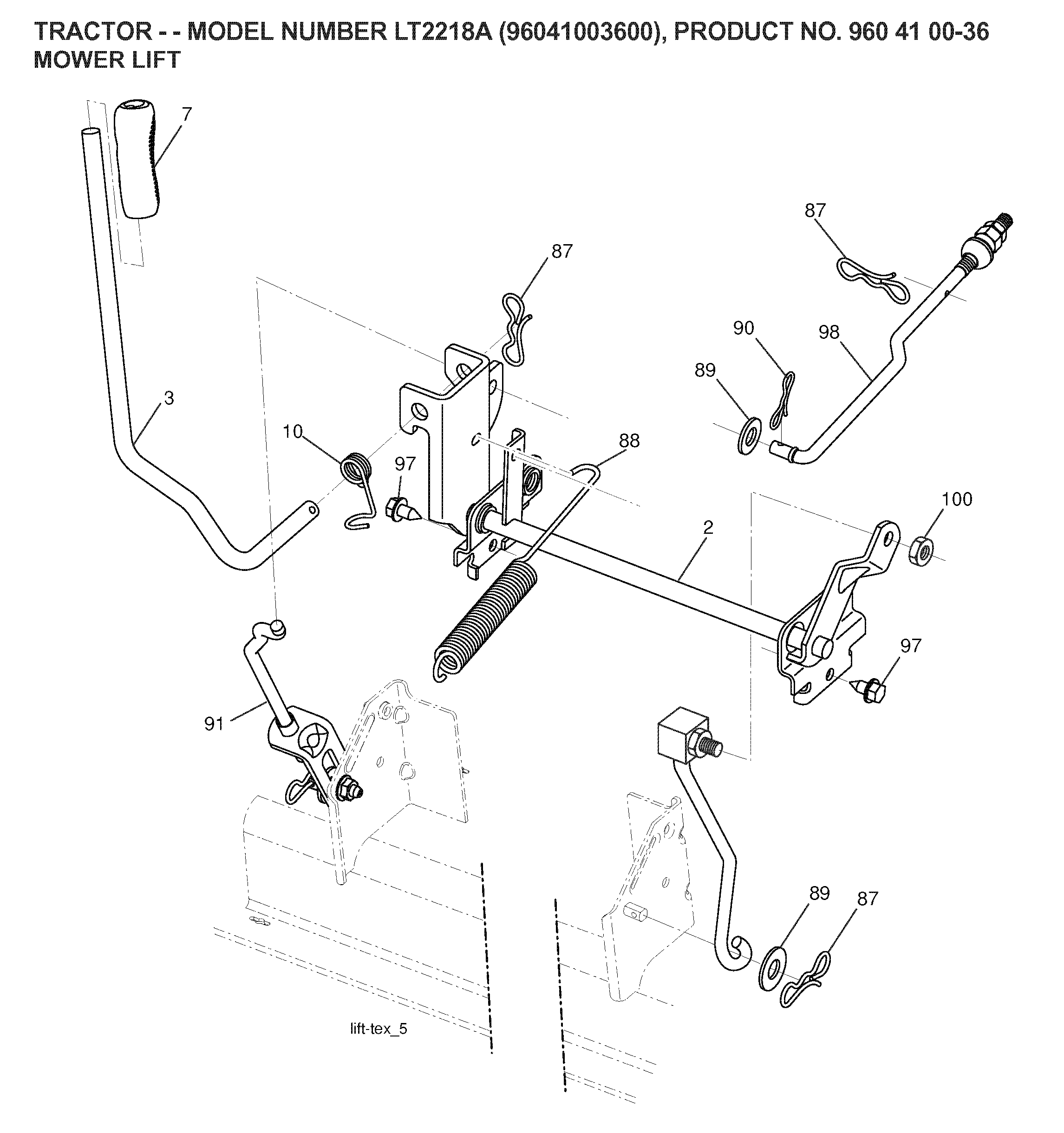 MOWER LIFT / DECK LIFT