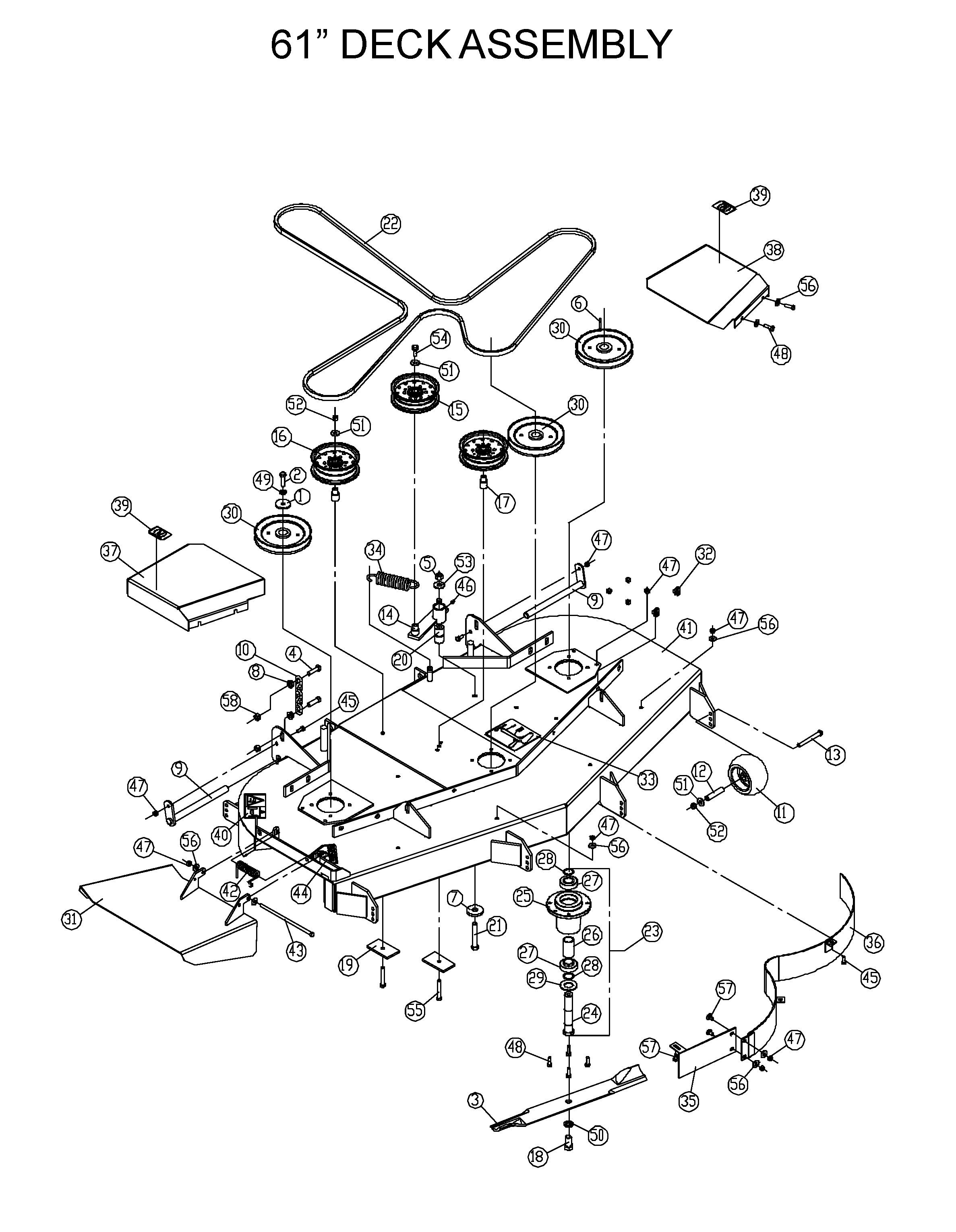 SECTOR GEAR / AXLE SUPPORT