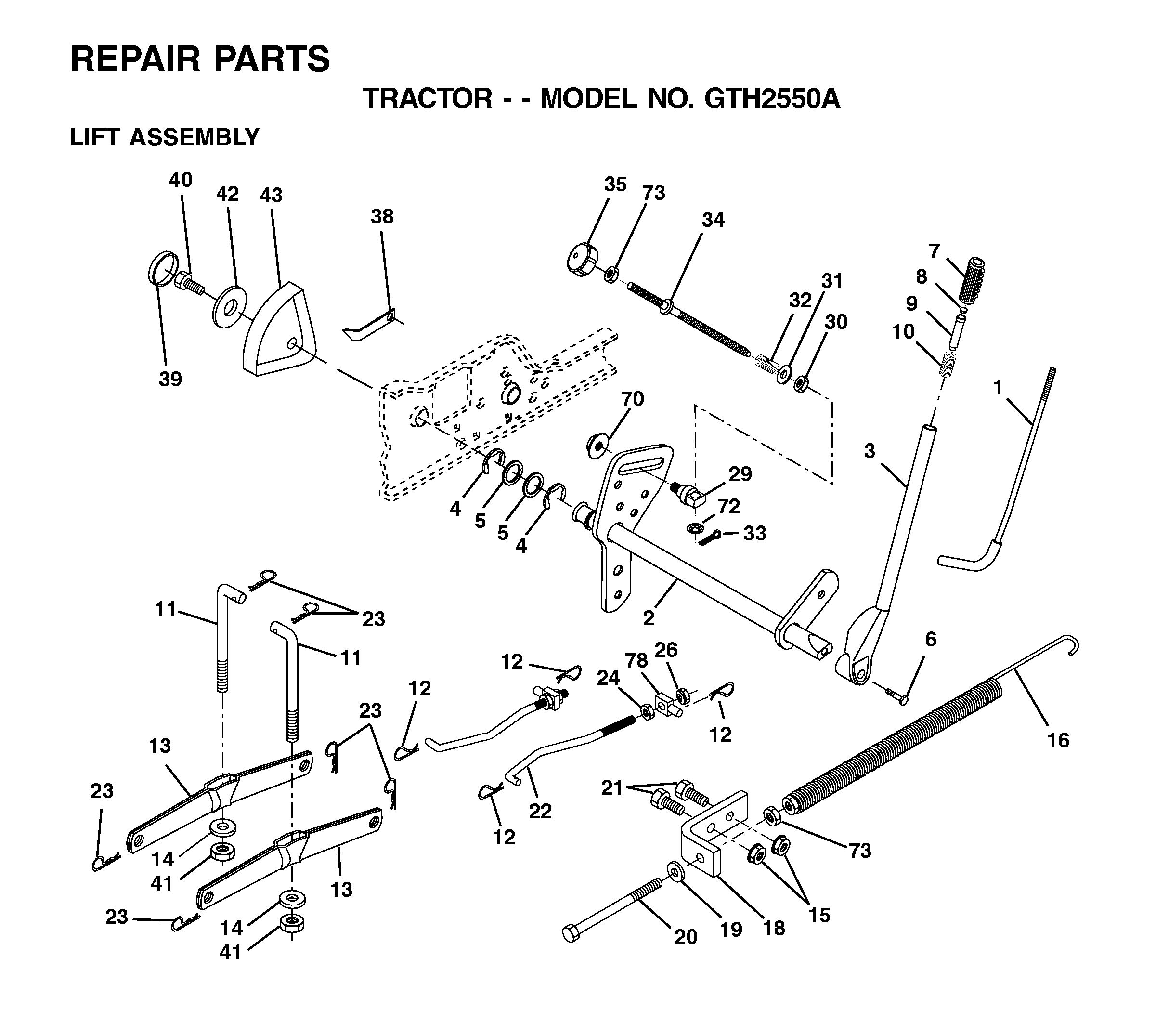 MOWER LIFT / DECK LIFT