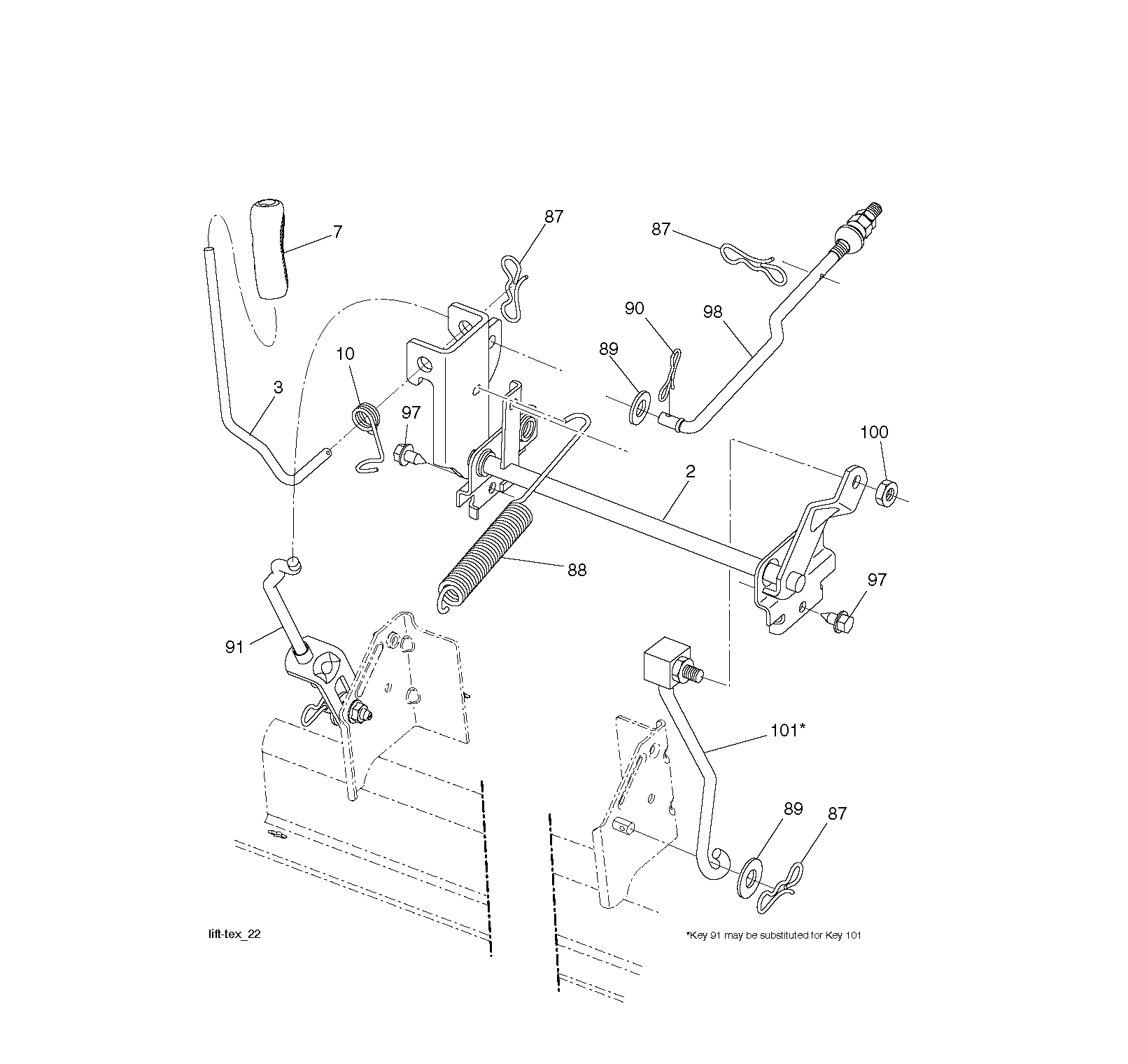 MOWER LIFT / DECK LIFT