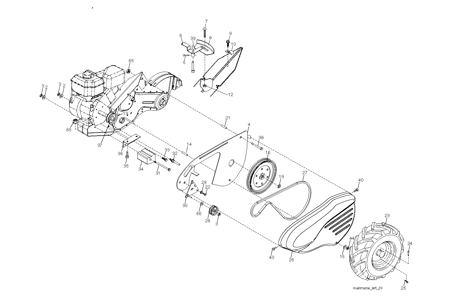 MOWER LIFT LEVER
