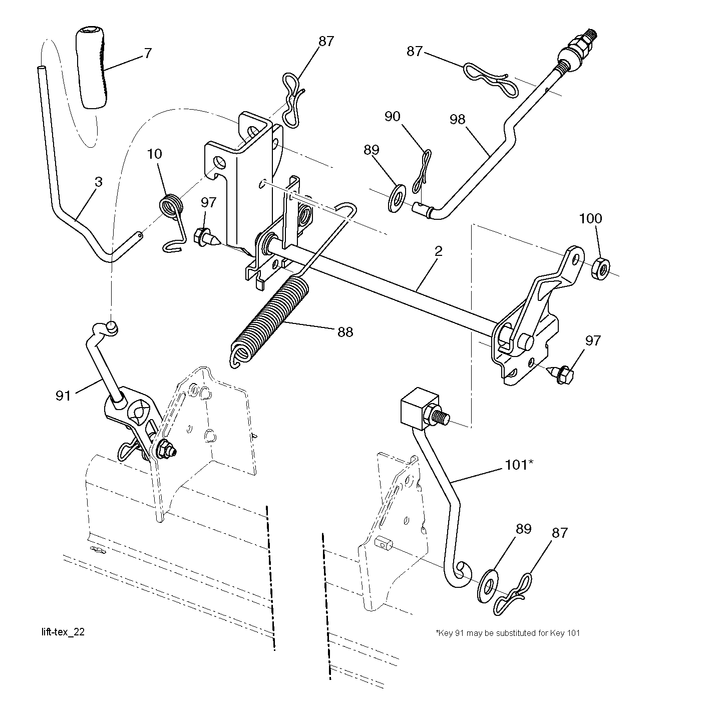 MOWER LIFT / DECK LIFT