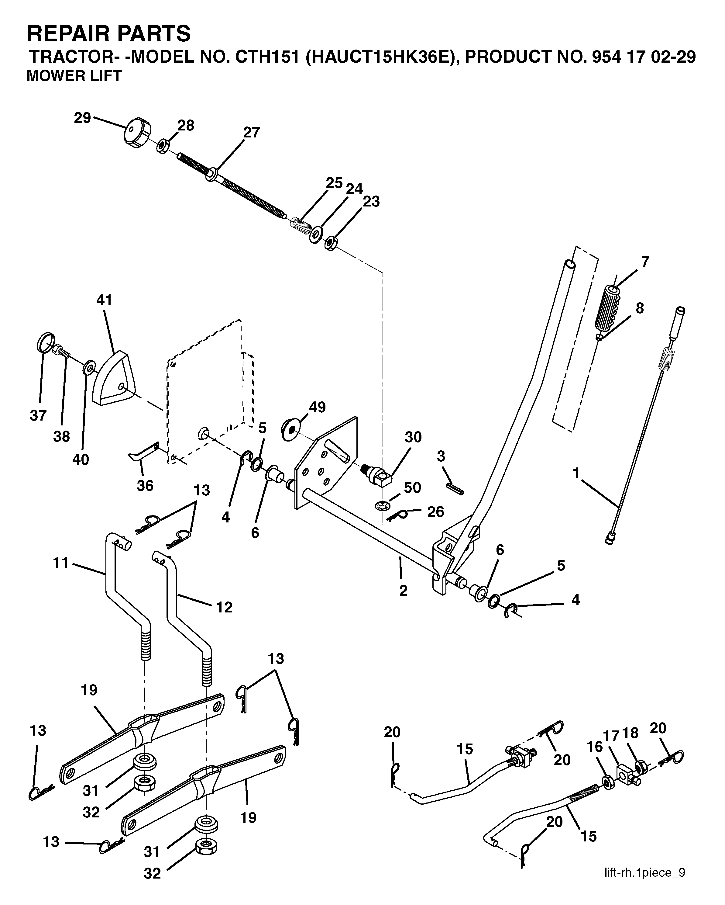 MOWER LIFT / DECK LIFT