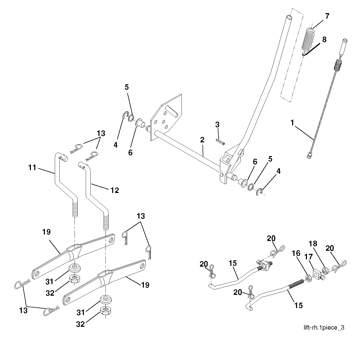 MOWER LIFT / DECK LIFT