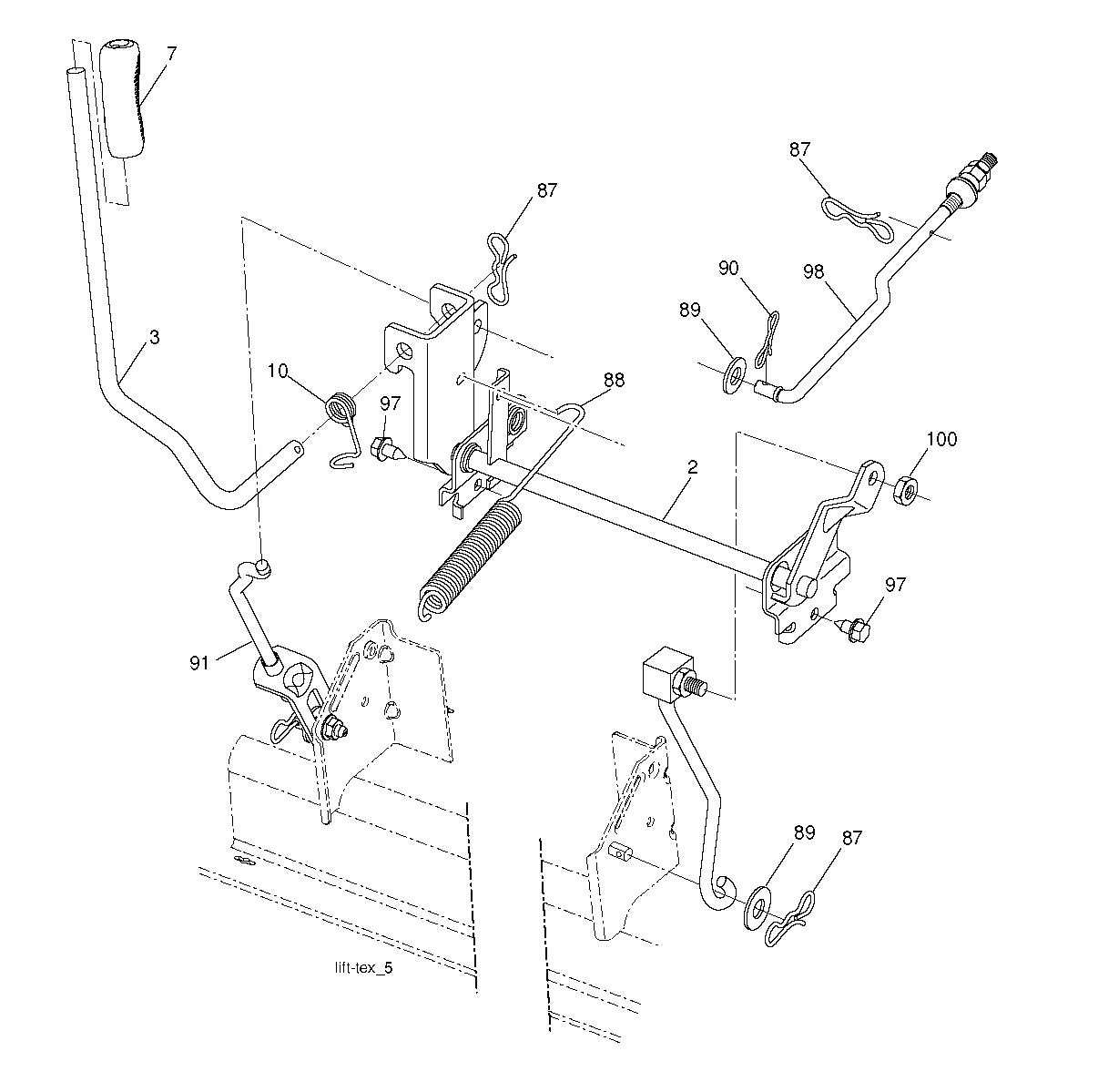 MOWER LIFT / DECK LIFT