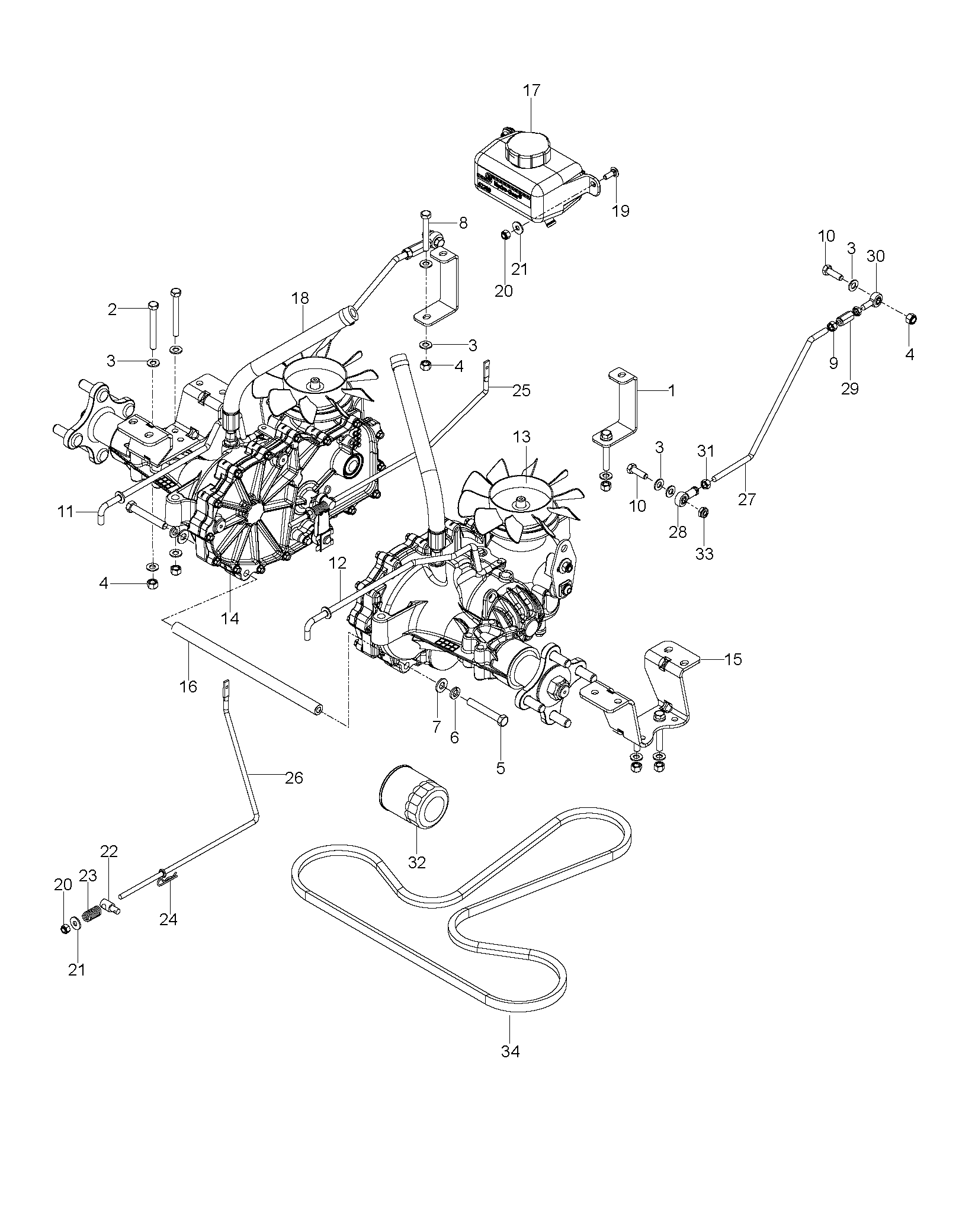 HYDRAULIC PUMP - MOTOR