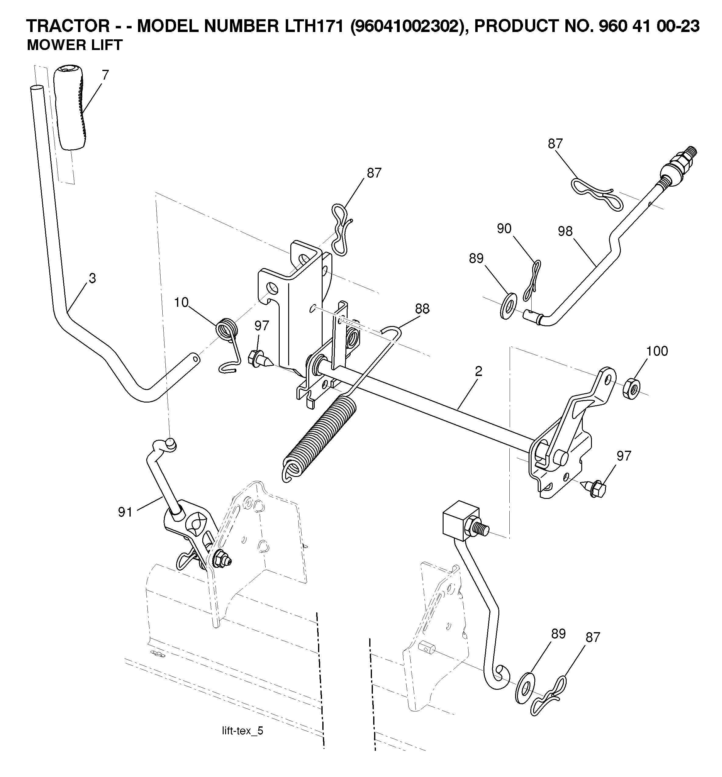 MOWER LIFT / DECK LIFT