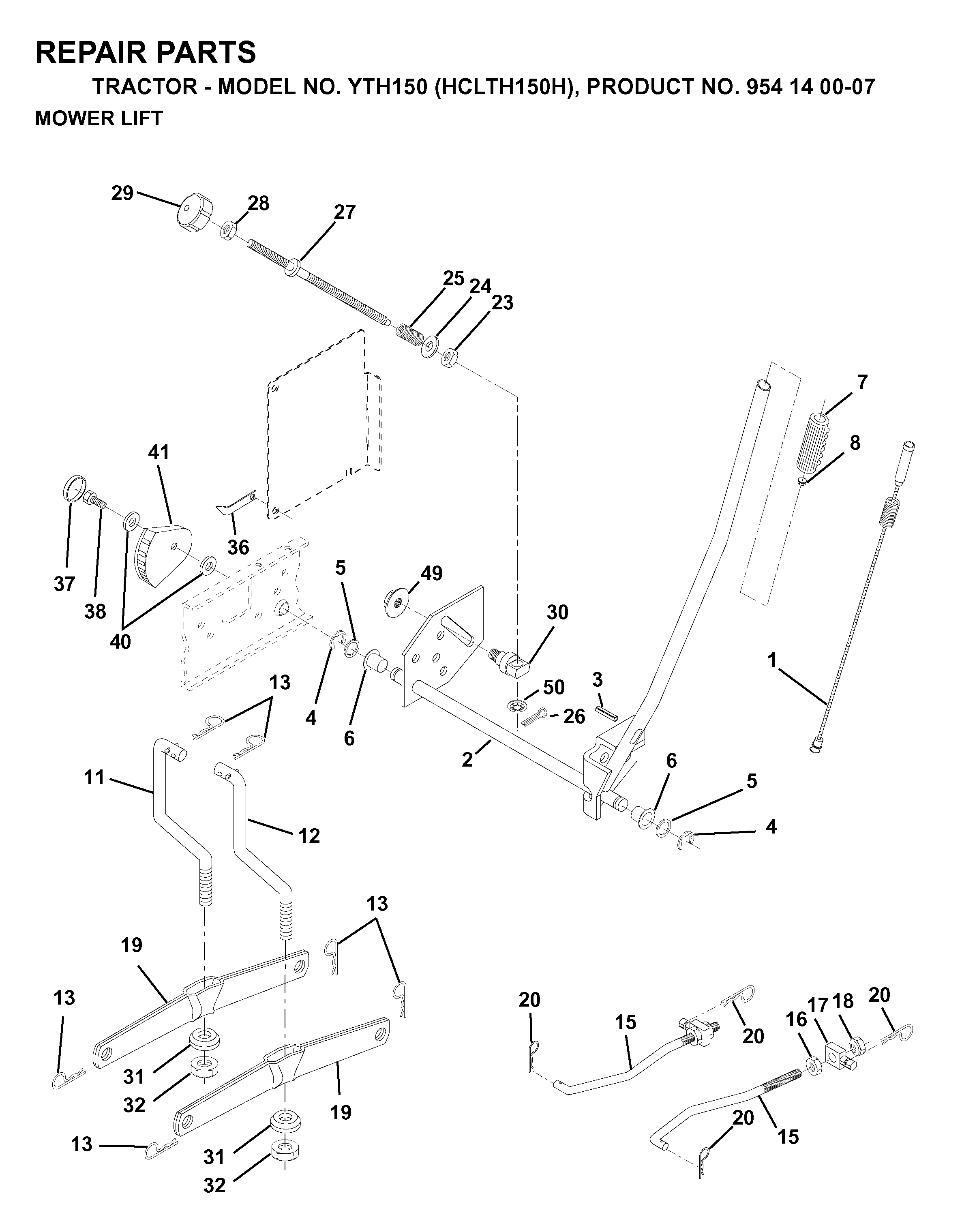 MOWER LIFT / DECK LIFT