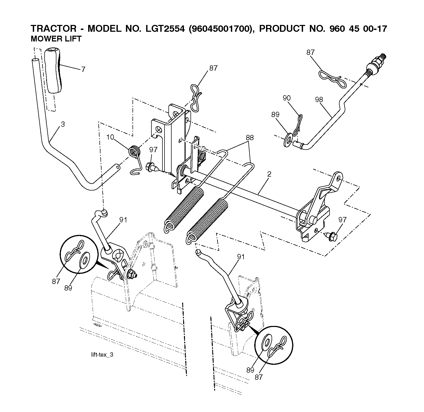 MOWER LIFT / DECK LIFT