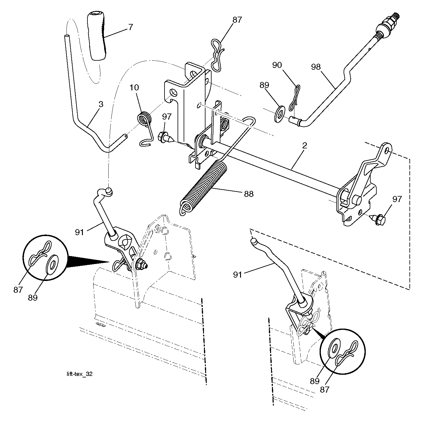 MOWER LIFT / DECK LIFT