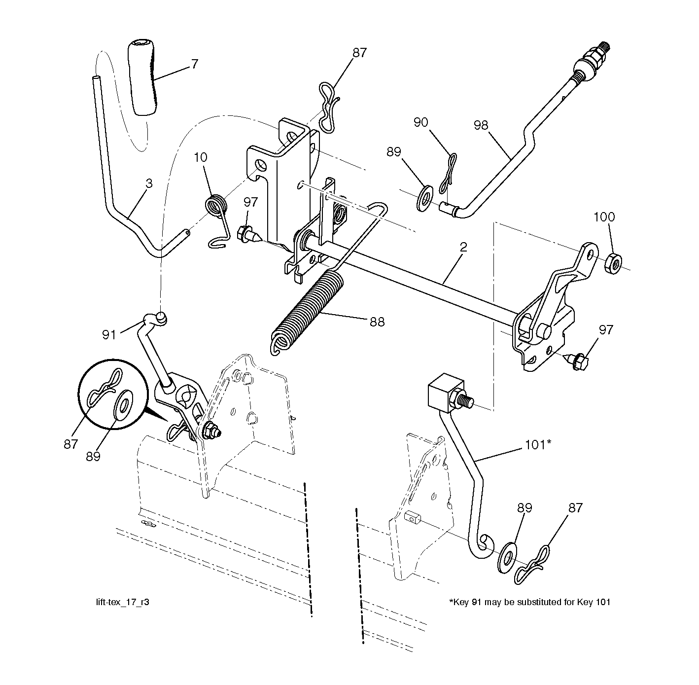 MOWER LIFT / DECK LIFT