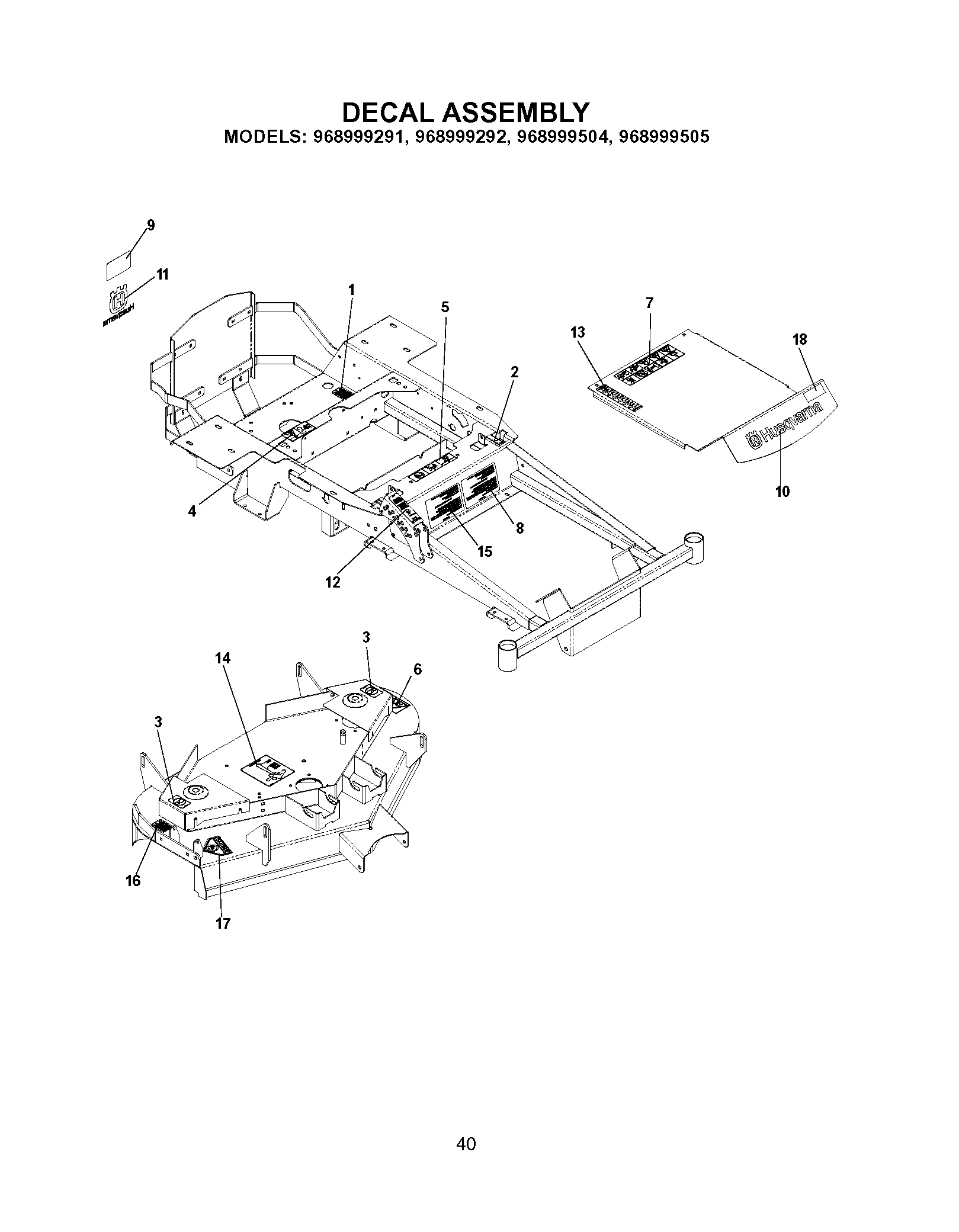 MOWER DECK / CUTTING DECK