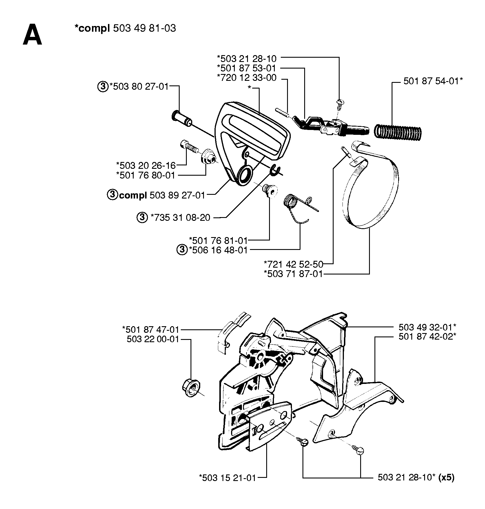 CHAIN BRAKE & CLUTCH COVER