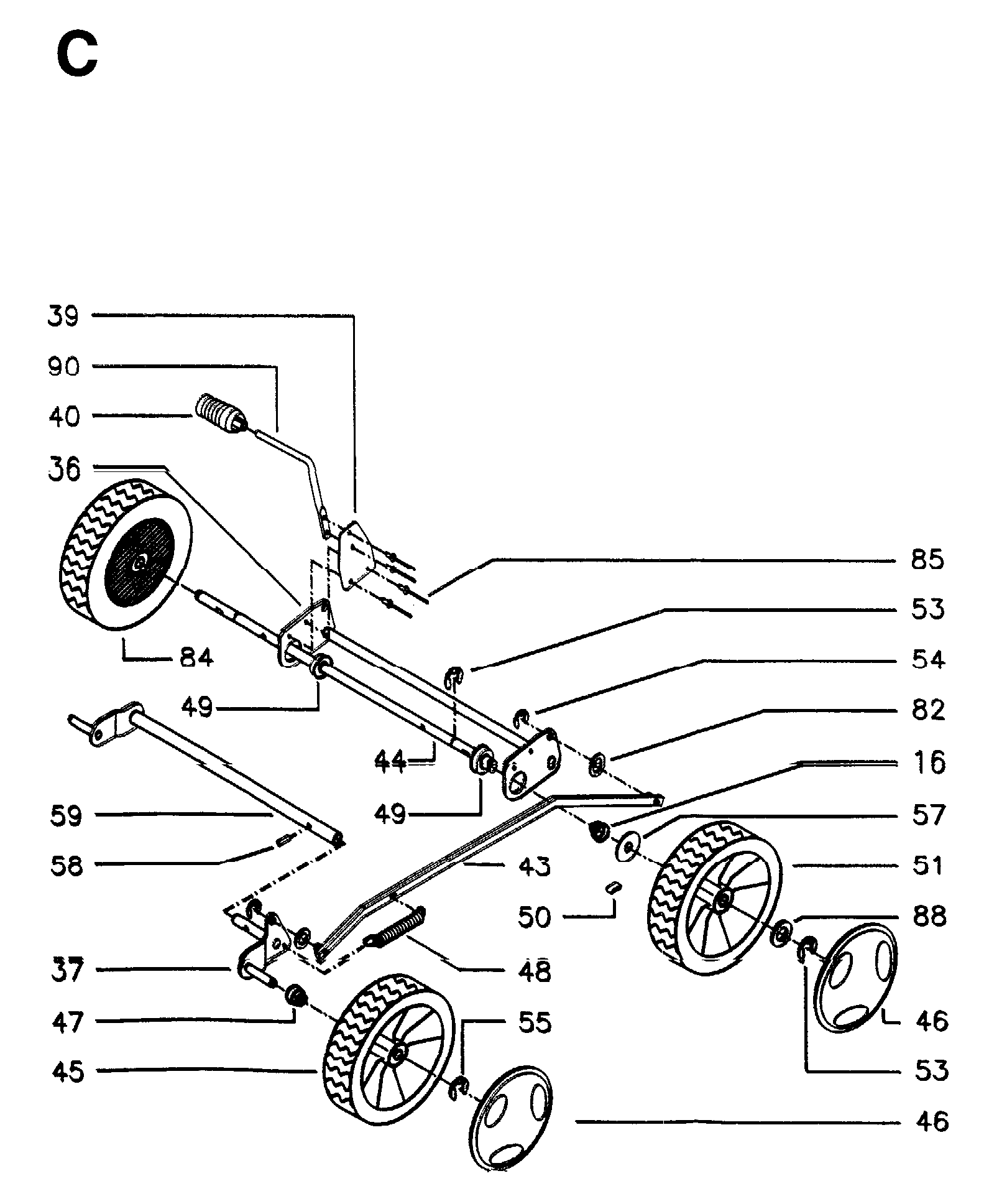 WHEEL & DEPTH STAKE ASSEMBLY